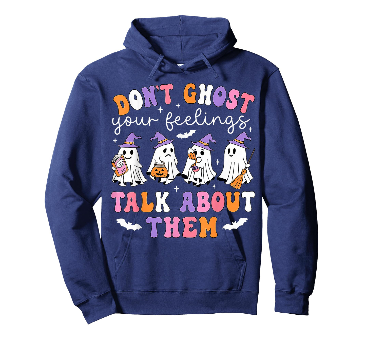 Don't Ghost Your Feelings Mental Health Awareness Halloween T-Shirt