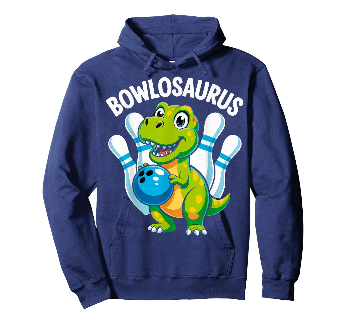 Bowler Dinosaur Bowlosaurus T-Rex Kids Funny Bowling Bowling T-Shirt