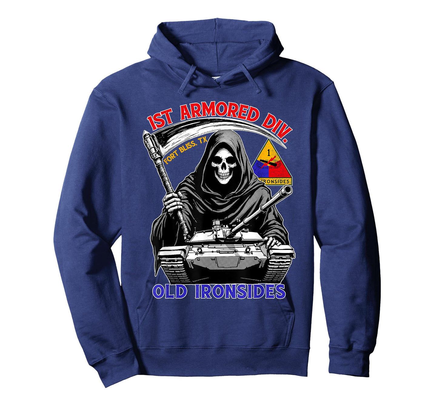 1st Armored Division Old Ironside Fort Bliss Texas Vintage T-Shirt