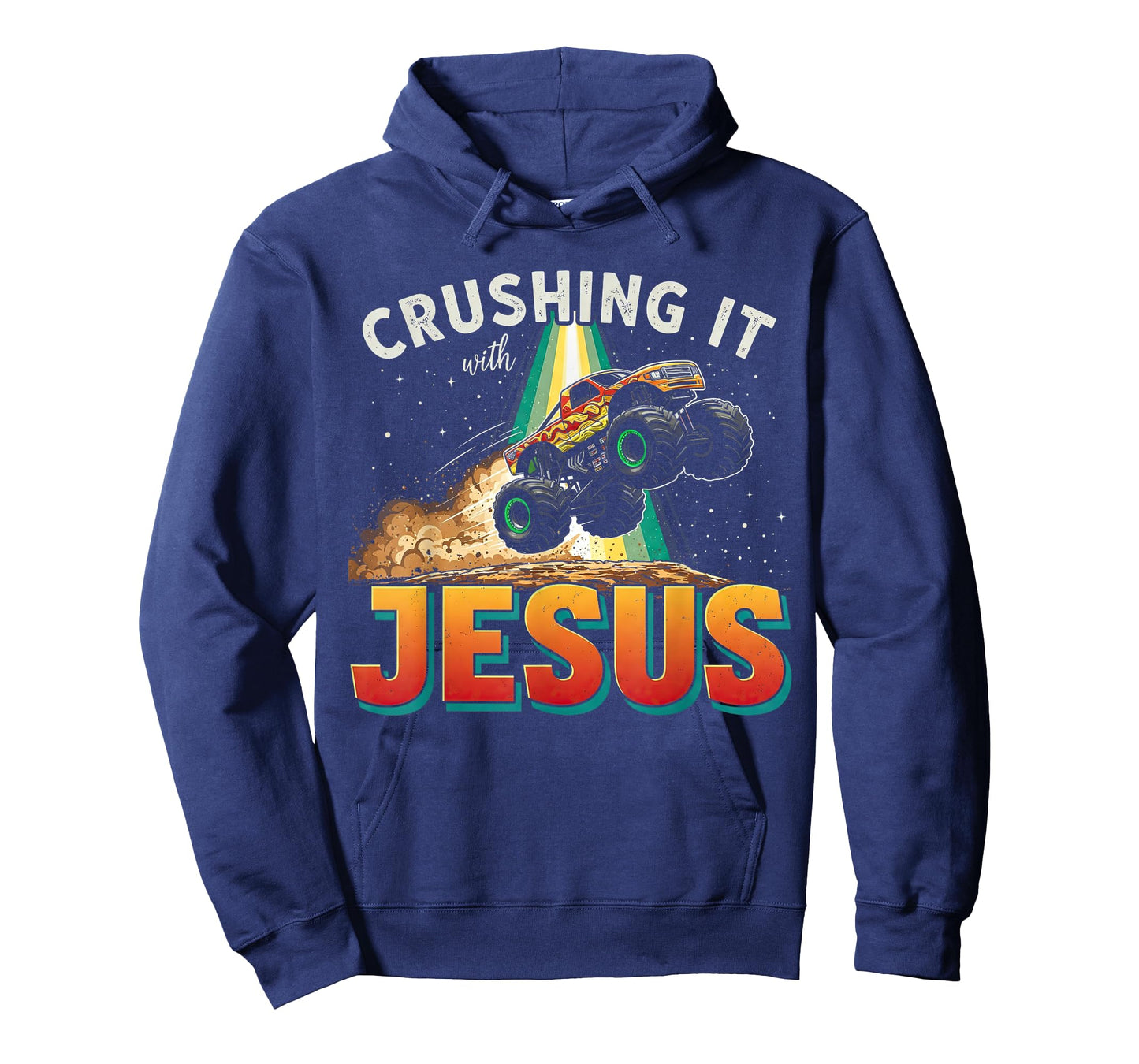 Crushing It With Jesus Shirt - Christian Monster Truck Jesus T-Shirt