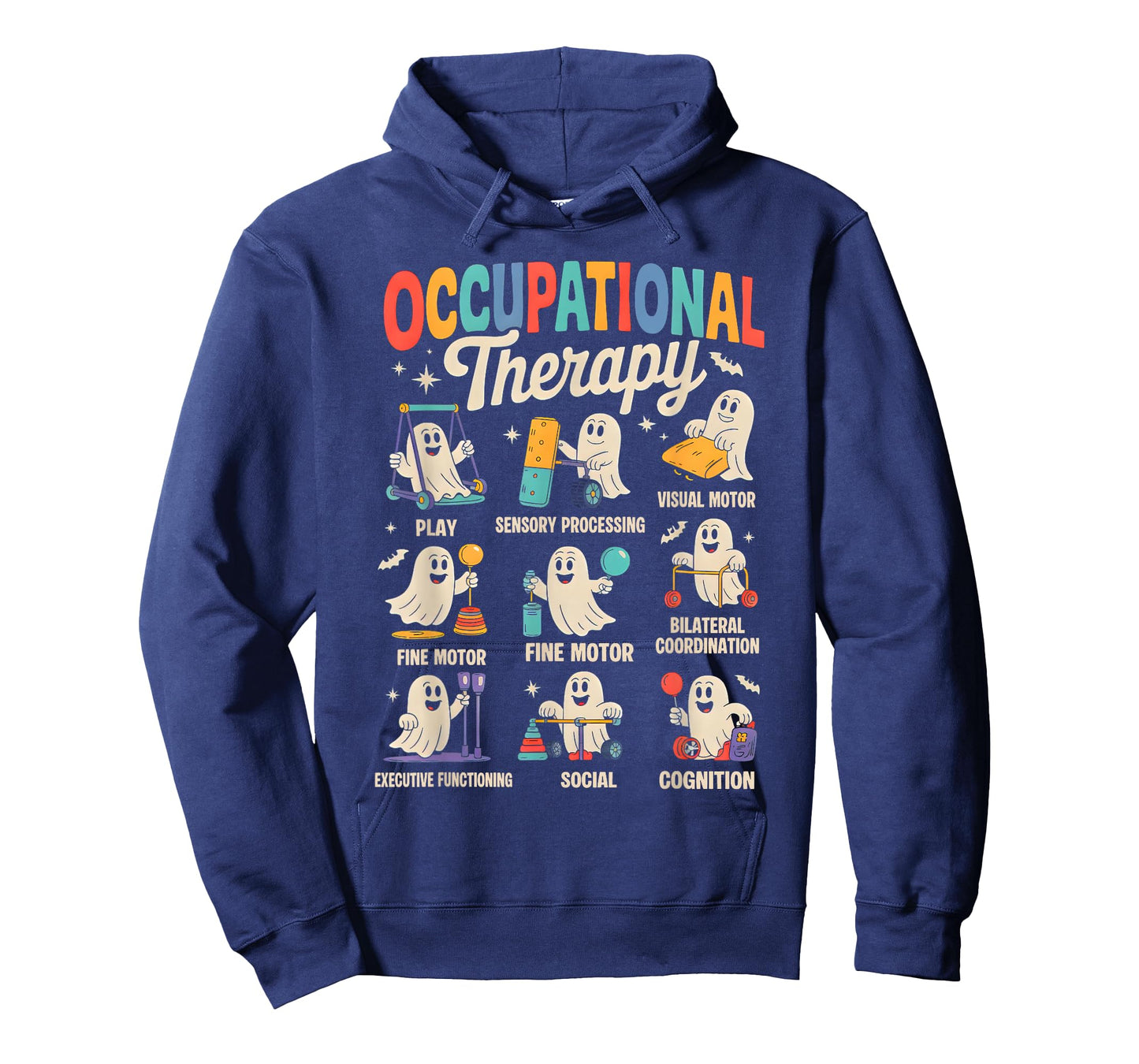 OT Occupational Therapy Therapist Spooky OTA Halloween Ghost T-Shirt
