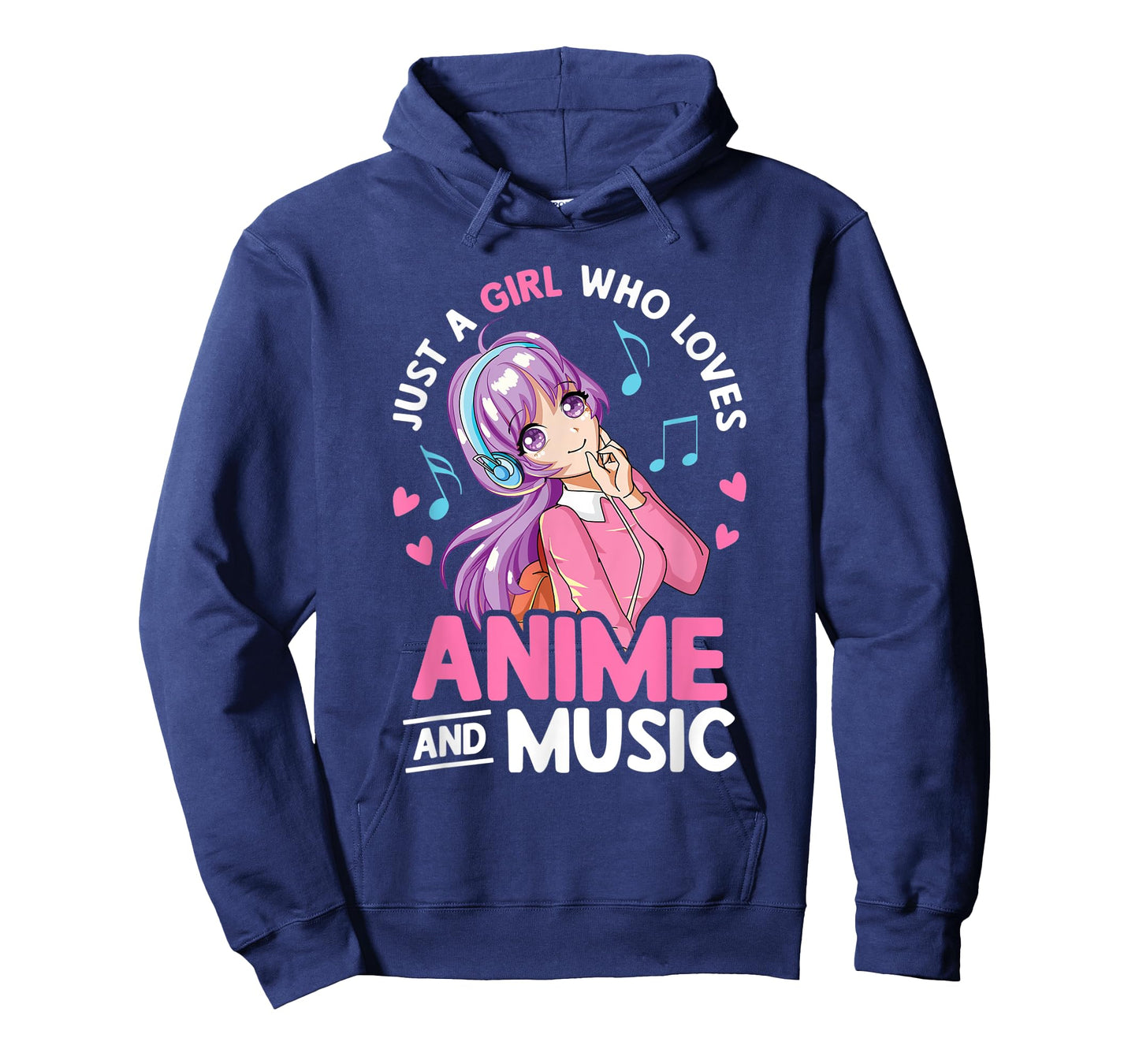 Just A Girl Who Loves Anime And Music Lover Anime Girls Teen T-Shirt