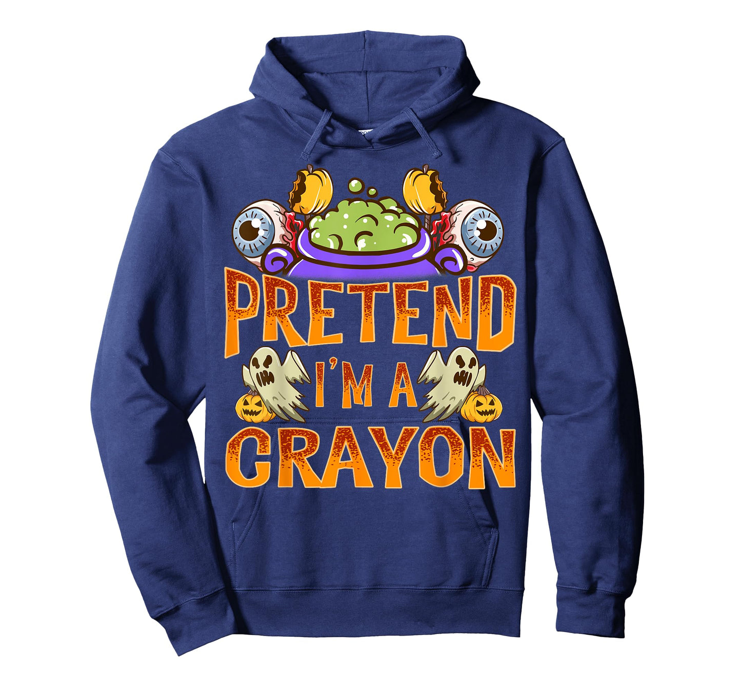 Pretend I'm A Crayon Shirt Costume Funny Halloween Party T-Shirt