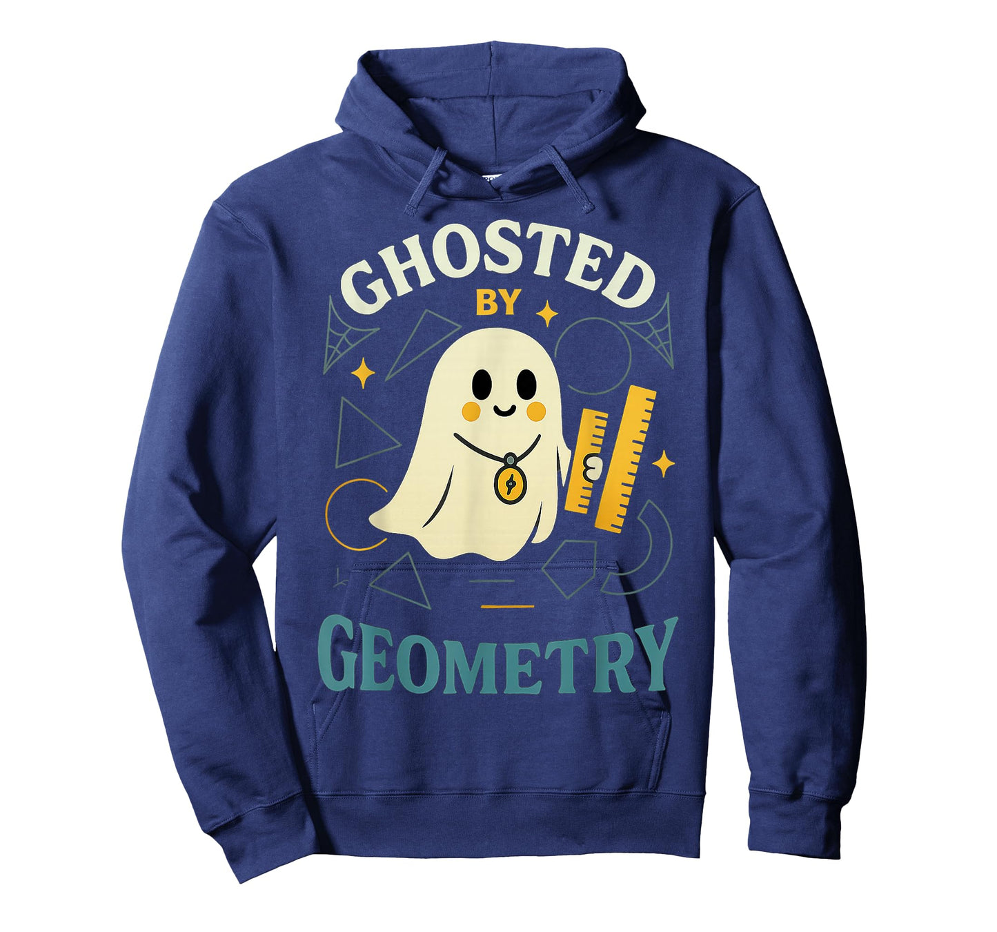 Ghosted by Geometry Cute Halloween Math Teacher Design T-Shirt