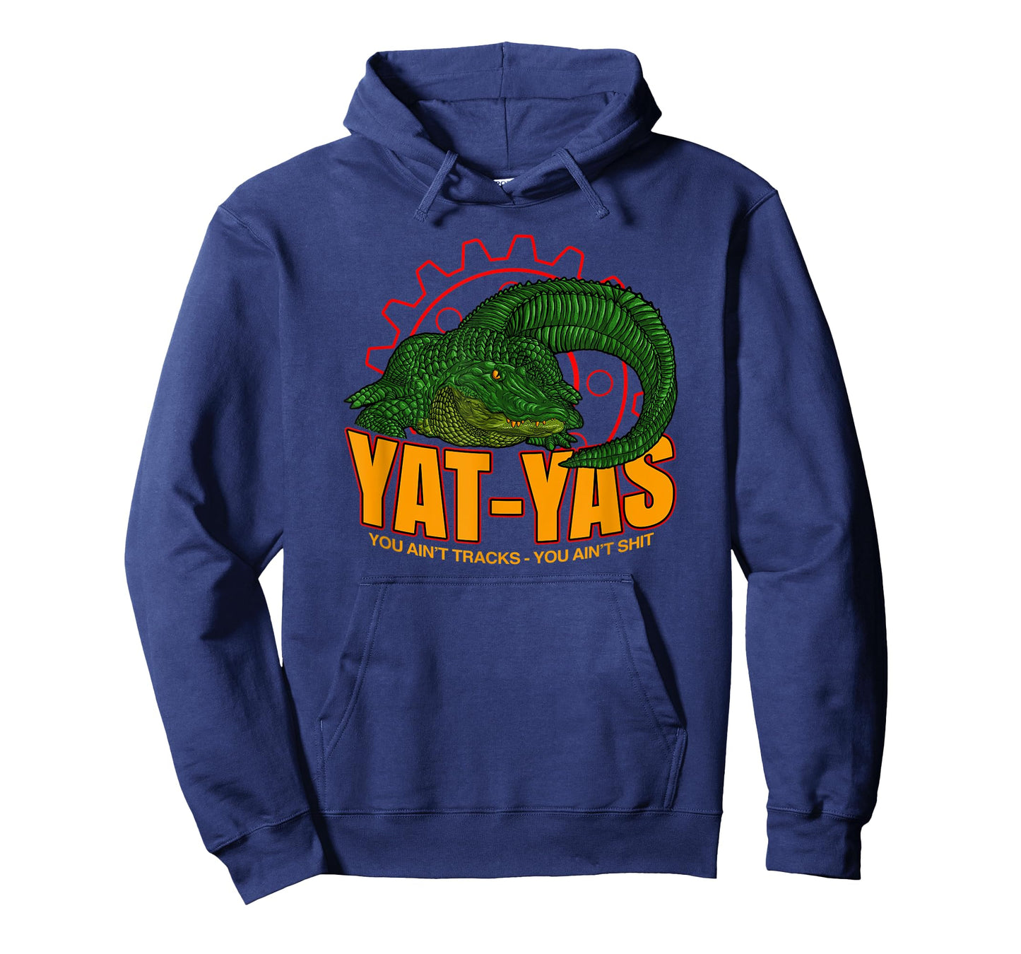MEDALS OF AMERICA EST. 1976 YAT-YAS YOU AIN’T TRACKS-YOU AIN’T SHIT Unisex Adult Black Cotton T-Shirt