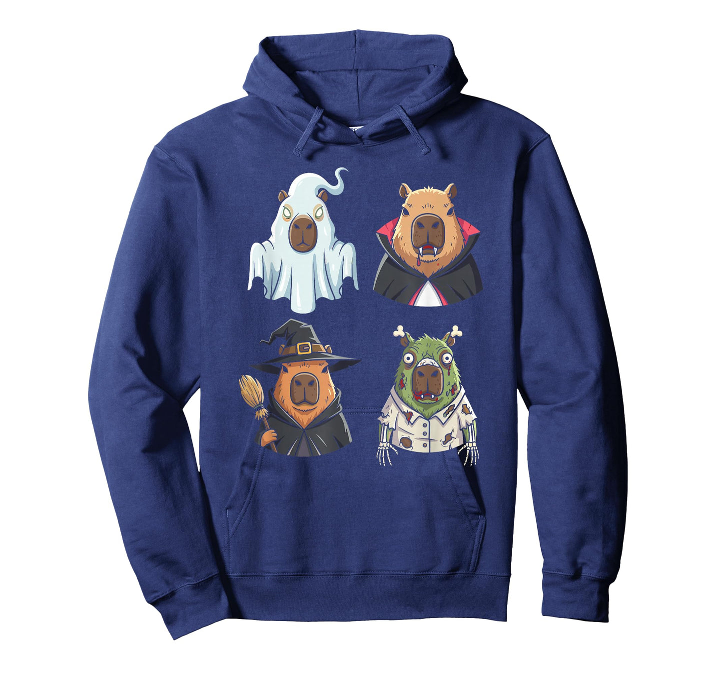 Cute Spooky Capybara in Halloween Costumes Graphic T-Shirt