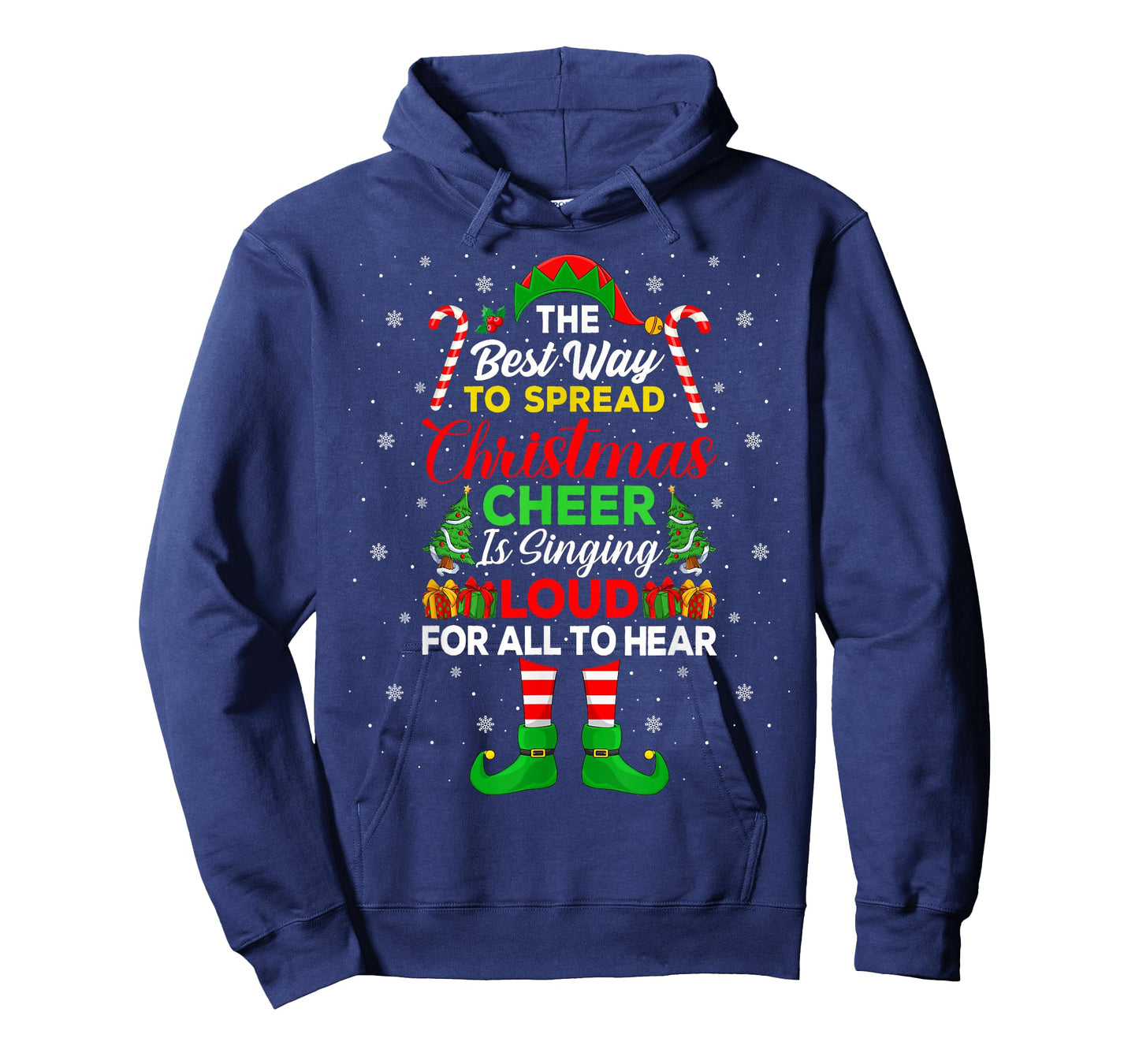 The Best Way to Spread Christmas Cheer is Singing Loud Elf T-Shirt