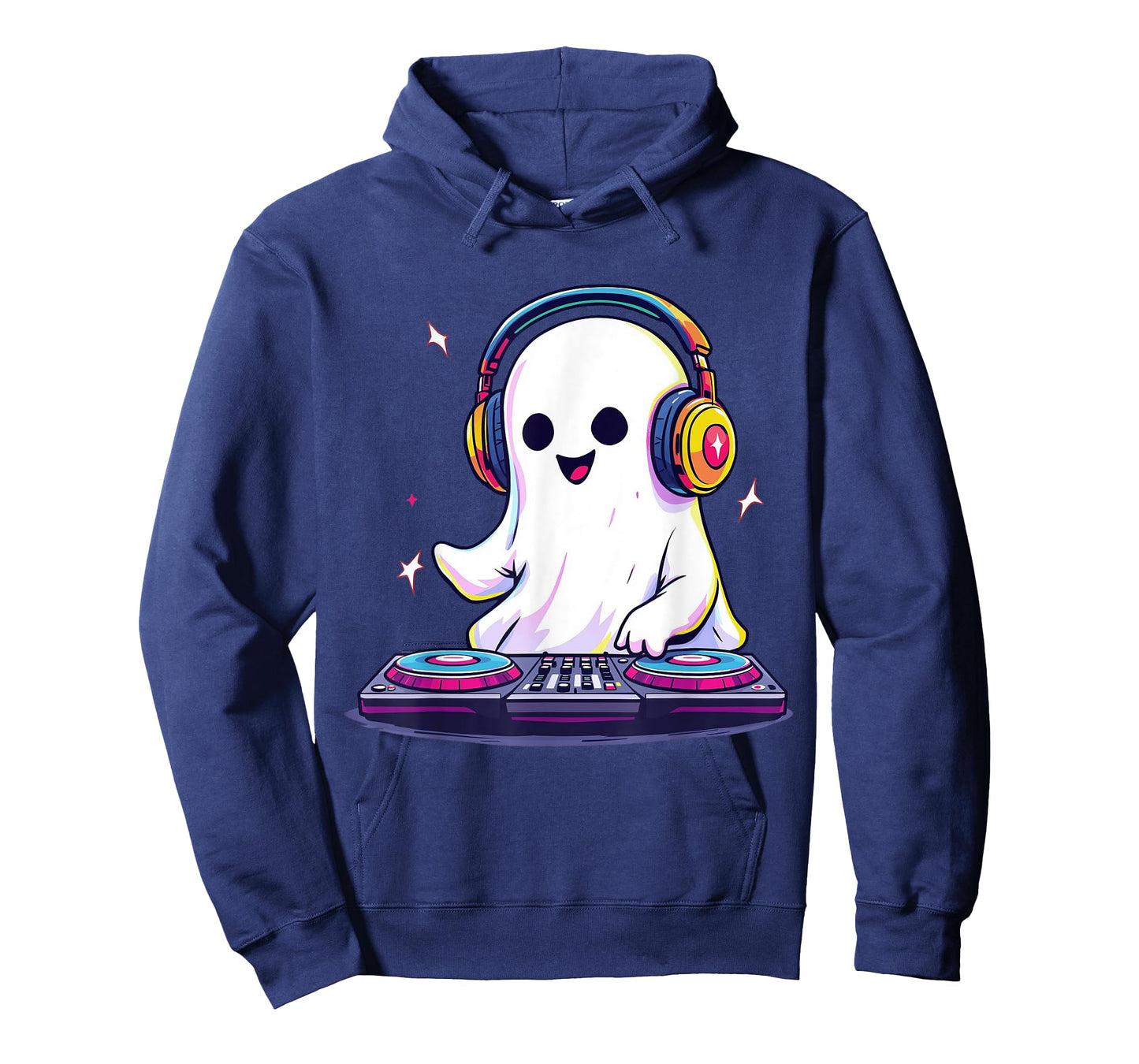 Halloween Ghost DJ EDM Music Party Spooky Season Boo Rave T-Shirt
