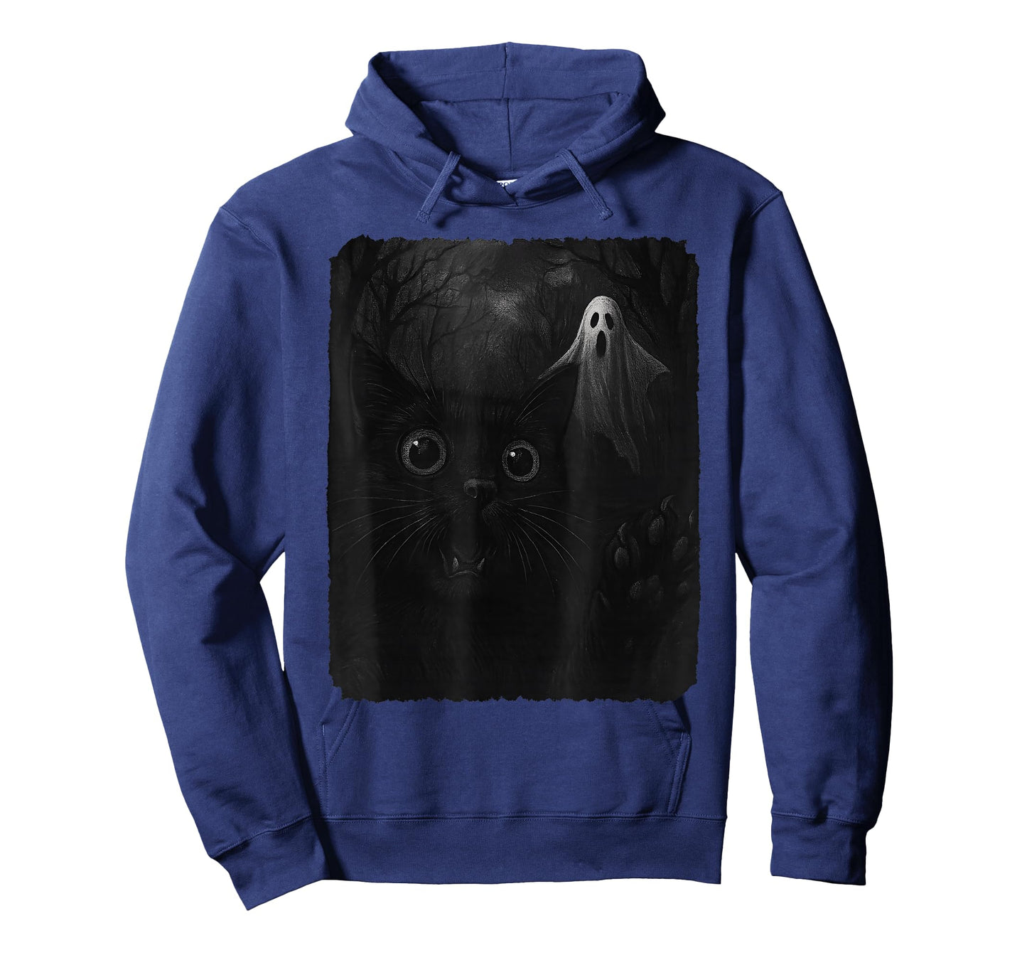 Funny Halloween Cat Selfie with Spooky Ghost Magic T-Shirt
