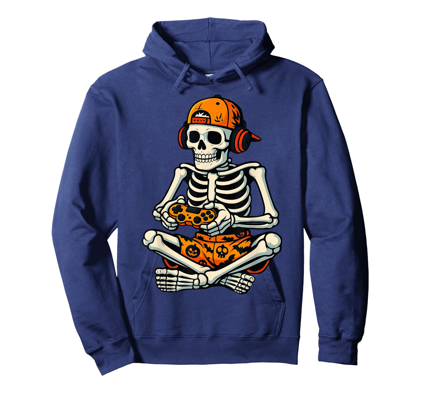 Skeleton Gamer Headphone Funny Halloween Gaming Boys Kids T-Shirt