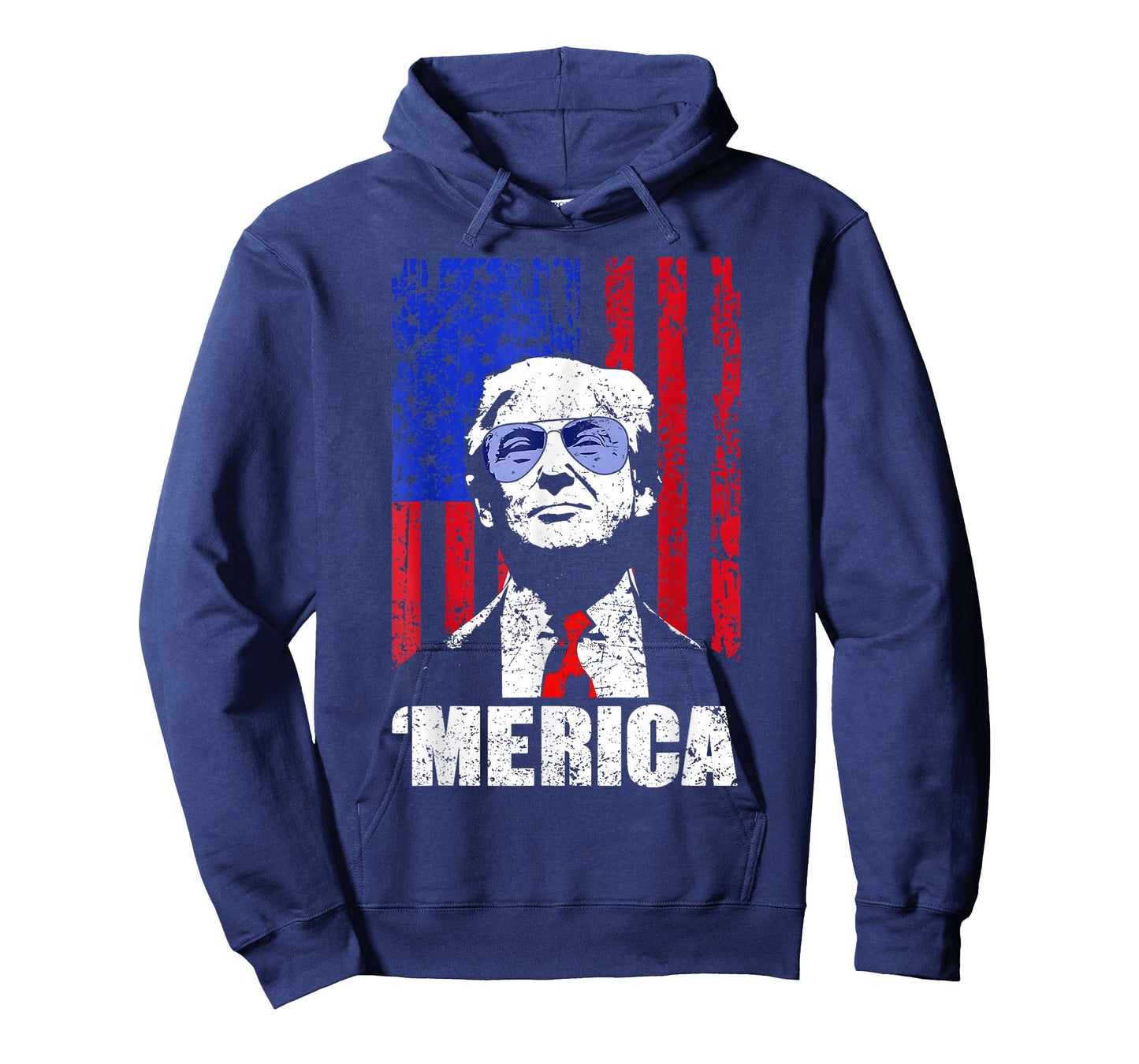 'Merica Trump Happy 4th of July Trump American Flag Gifts T-Shirt