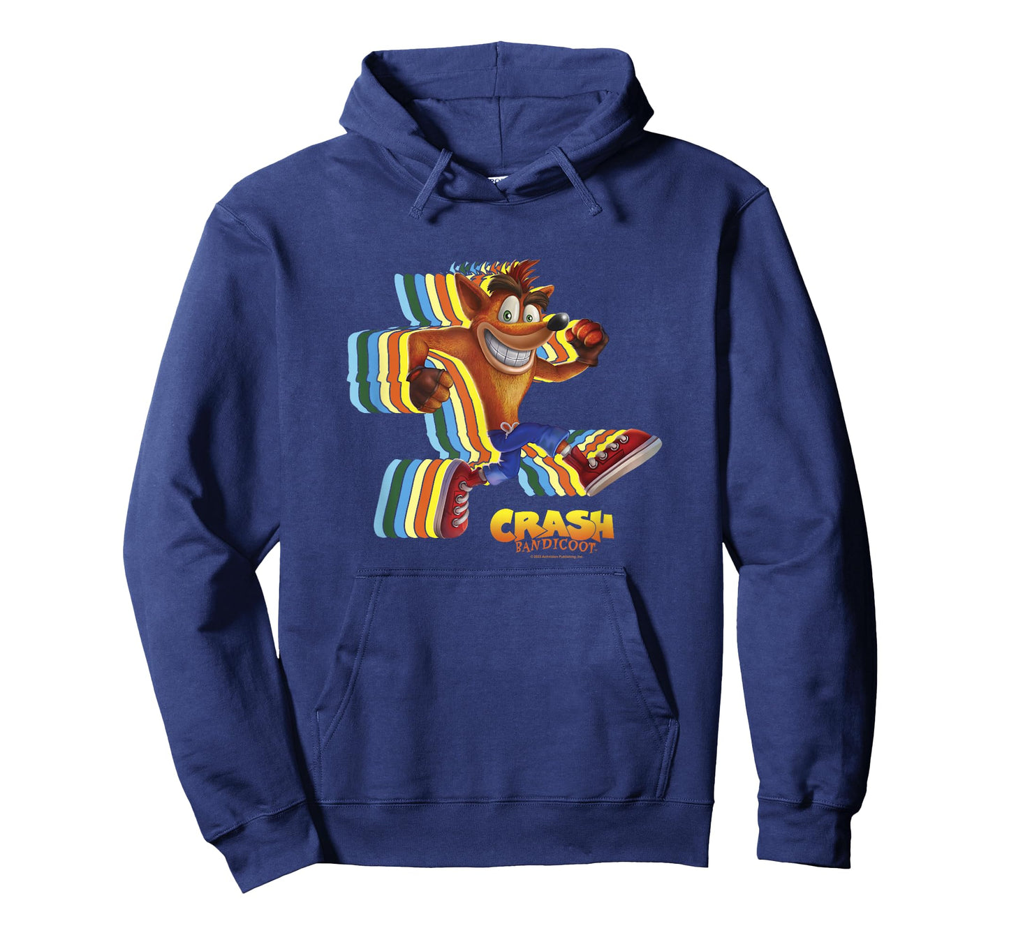 Crash Bandicoot Retro Crash Rainbow Vintage Action Glitch T-Shirt