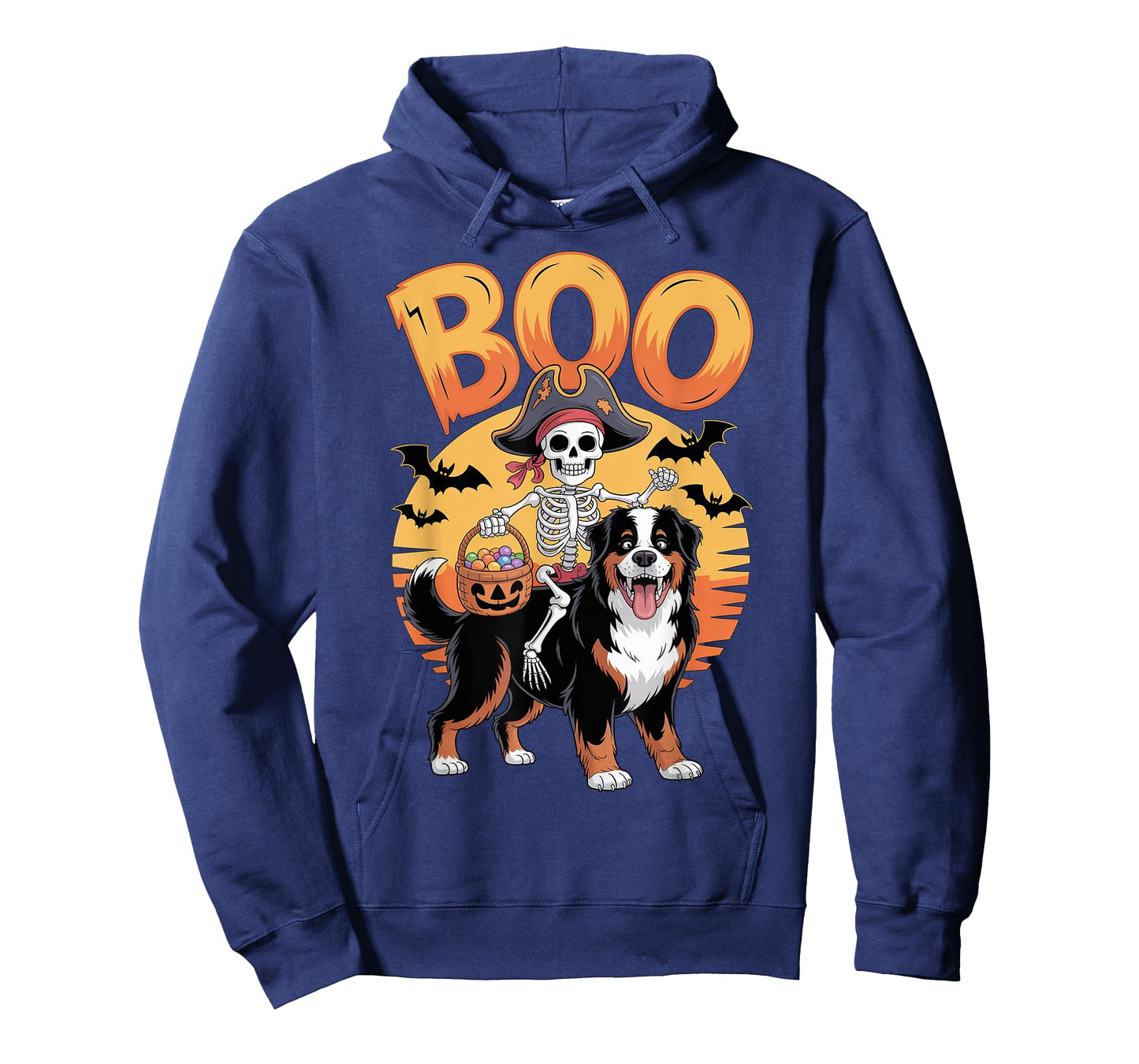 Spooky Bernese Costume on Boo Bernese Mountain Dog Halloween T-Shirt