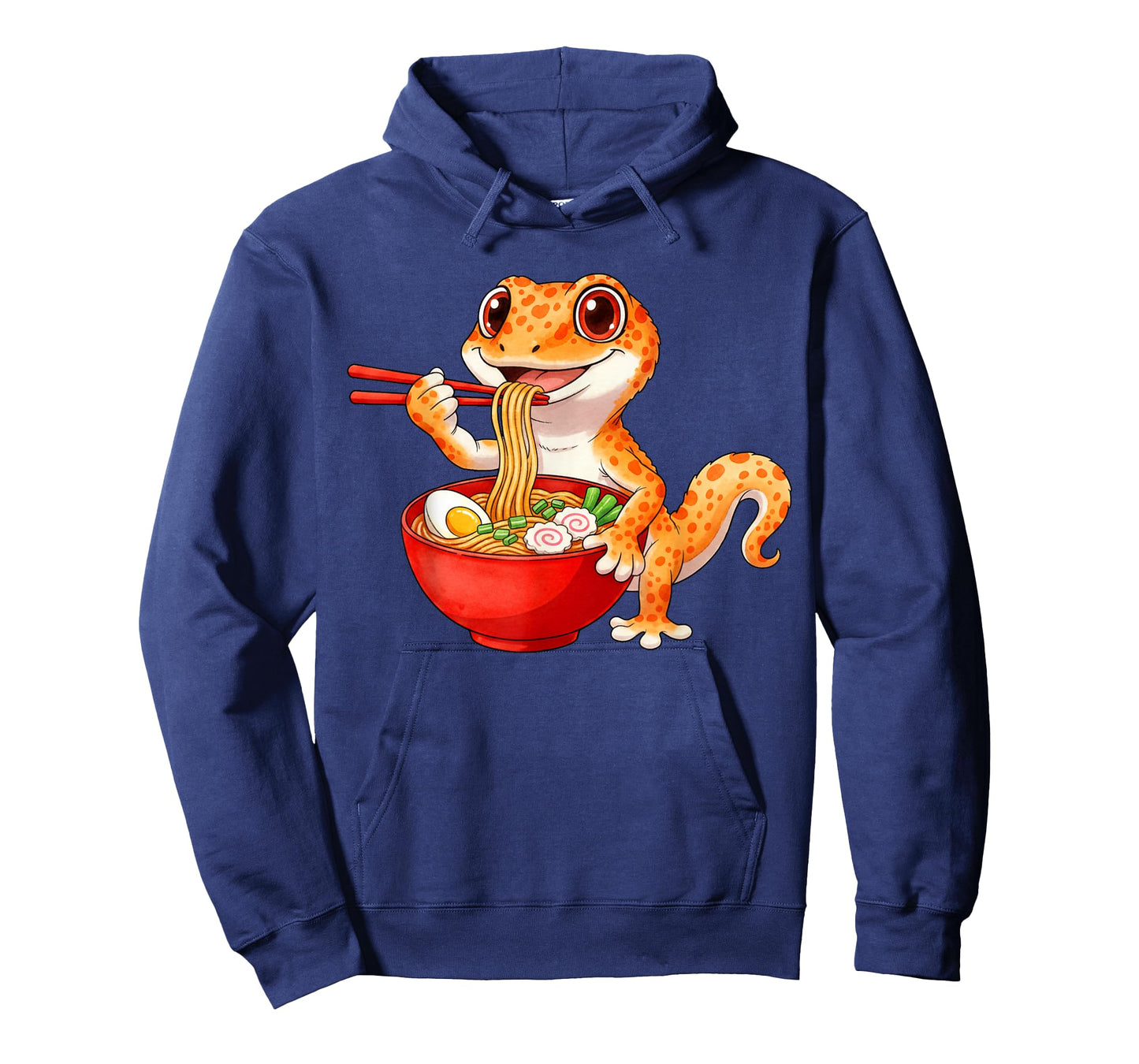 Funny Lizard Reptile Leopard Gecko Eating Ramen Japanese T-Shirt
