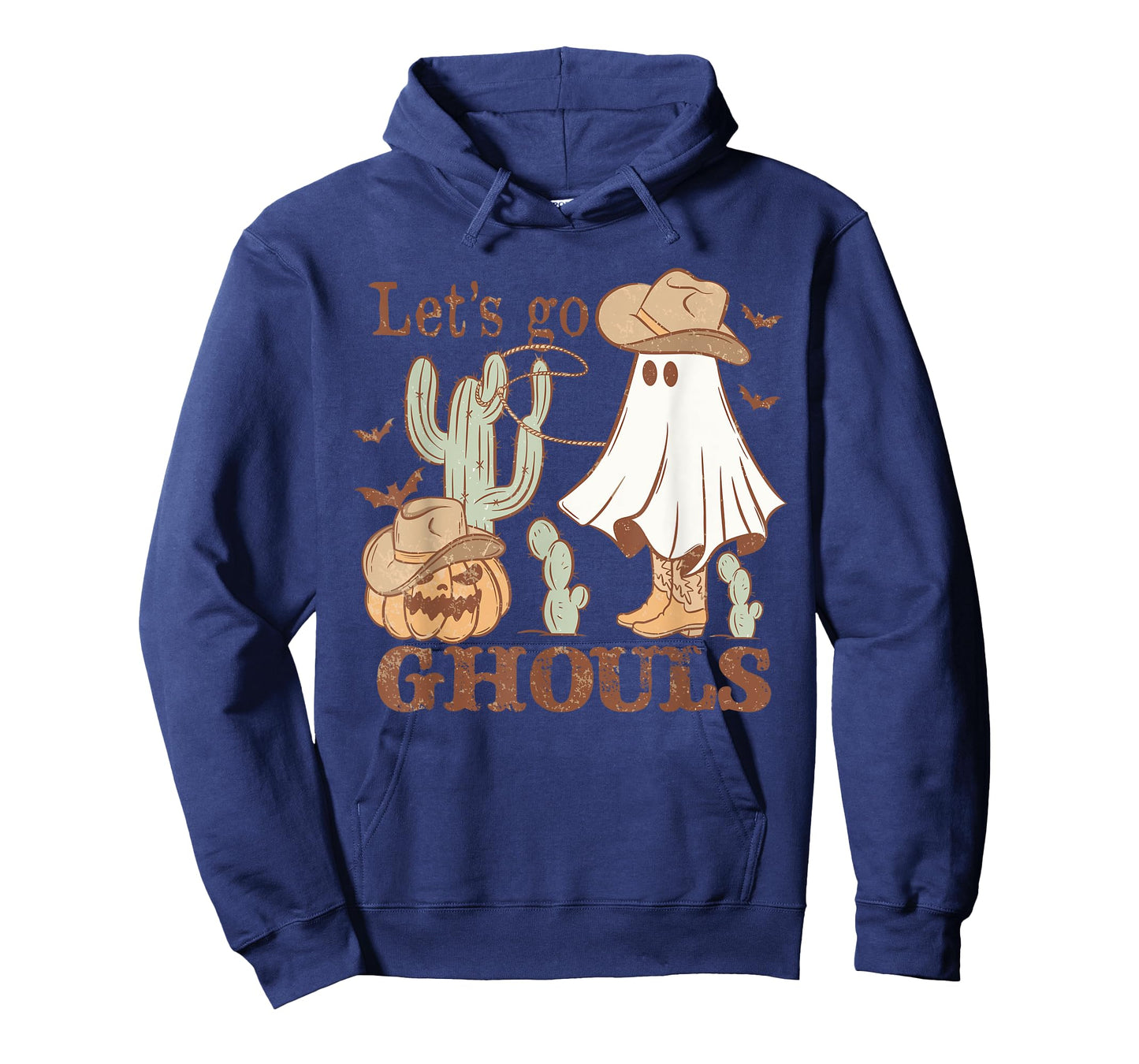 Let´s go Ghoul Ghost Cowboy Hat Lasso Rodeo Halloween T-Shirt