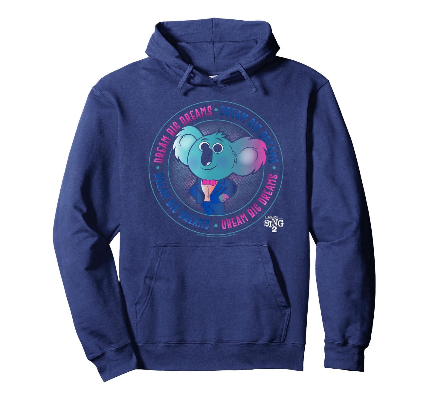 Sing 2 Buster Moon Dream Big Dreams Circle Badge T-Shirt