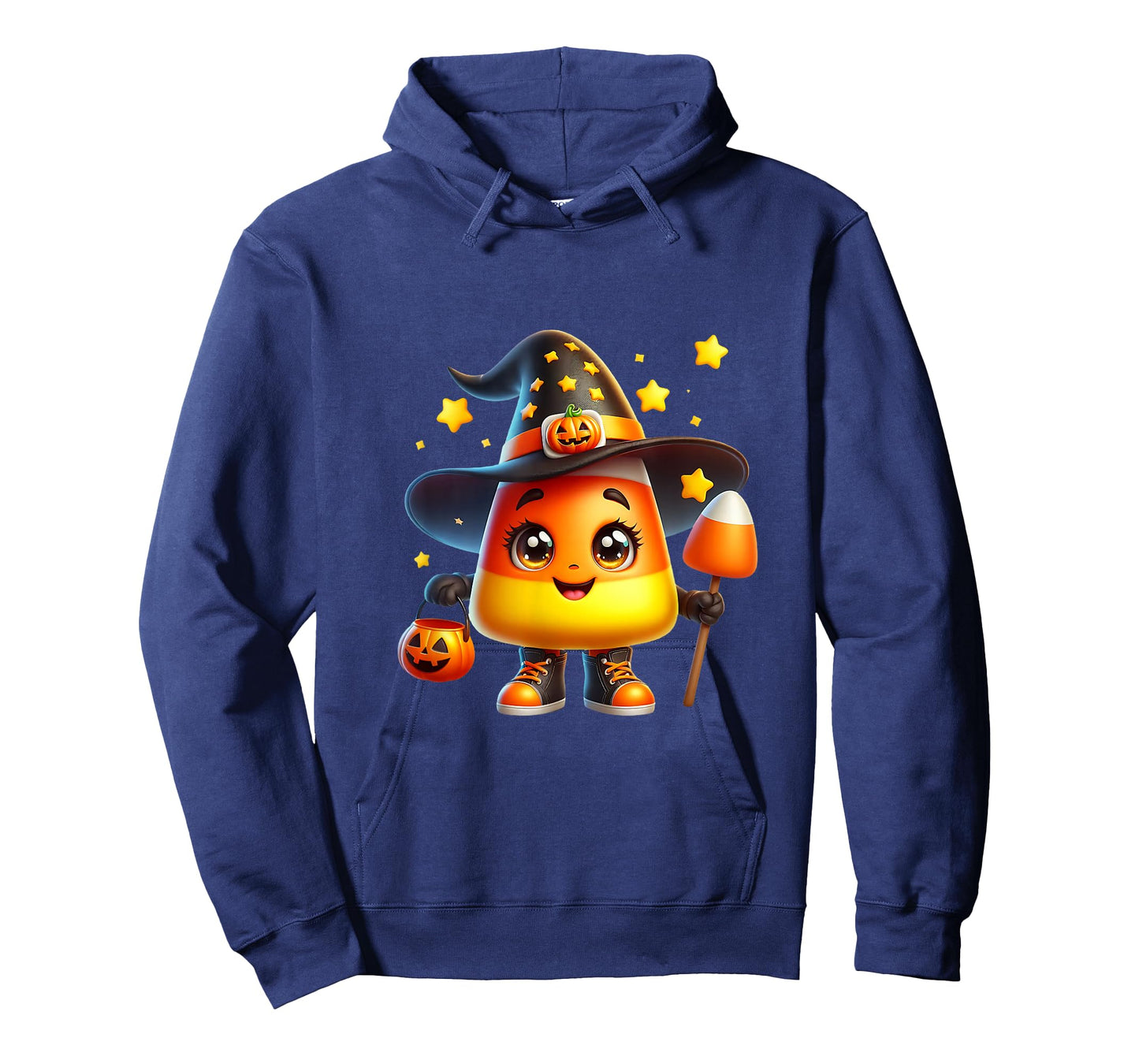 Cute Candy Corn Witch Halloween Costume Autumn Magic Stars T-Shirt