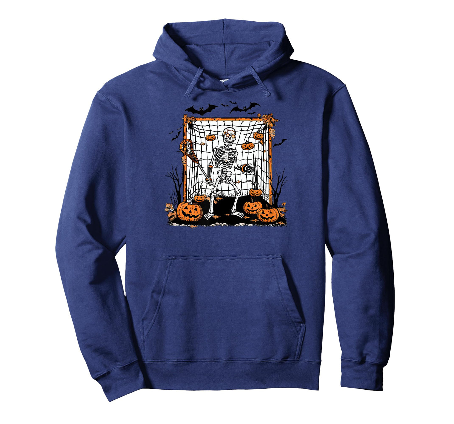 Halloween Lacrosse Skeleton Goalie T-Shirt