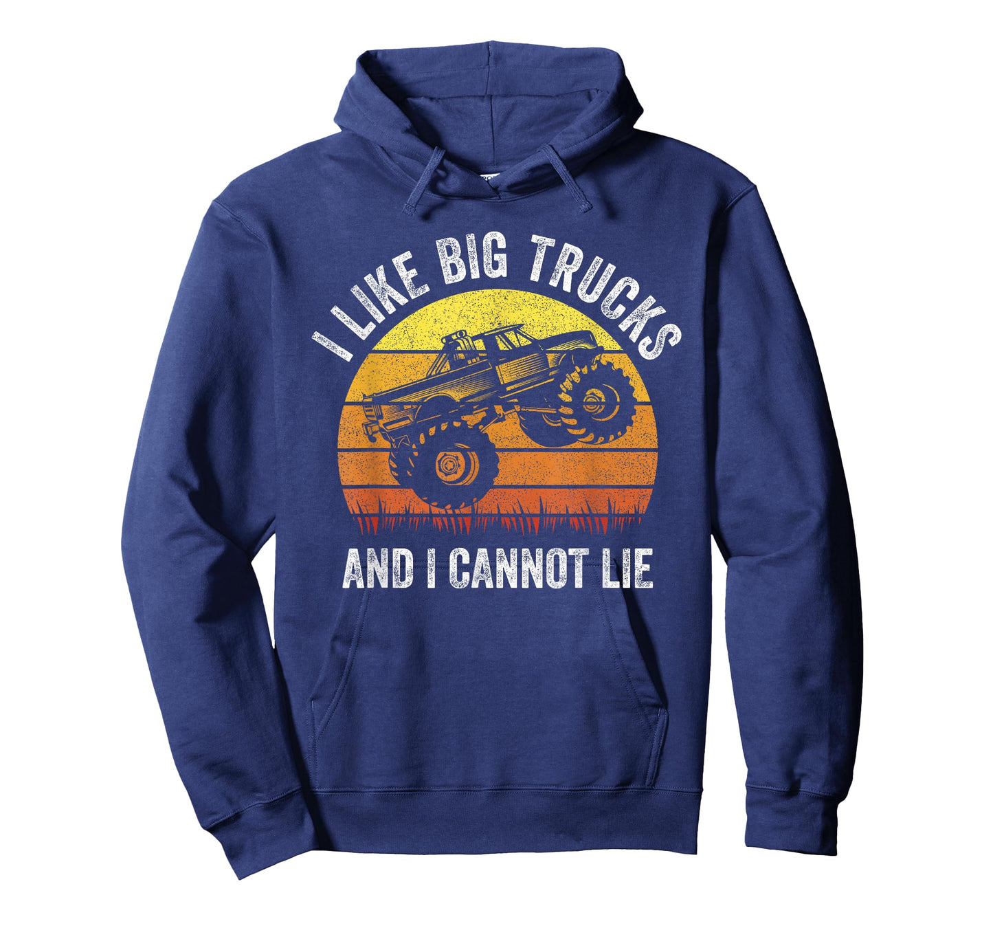 Retro I Like Big Trucks And I Cannot Lie Monstertruck Engine T-Shirt