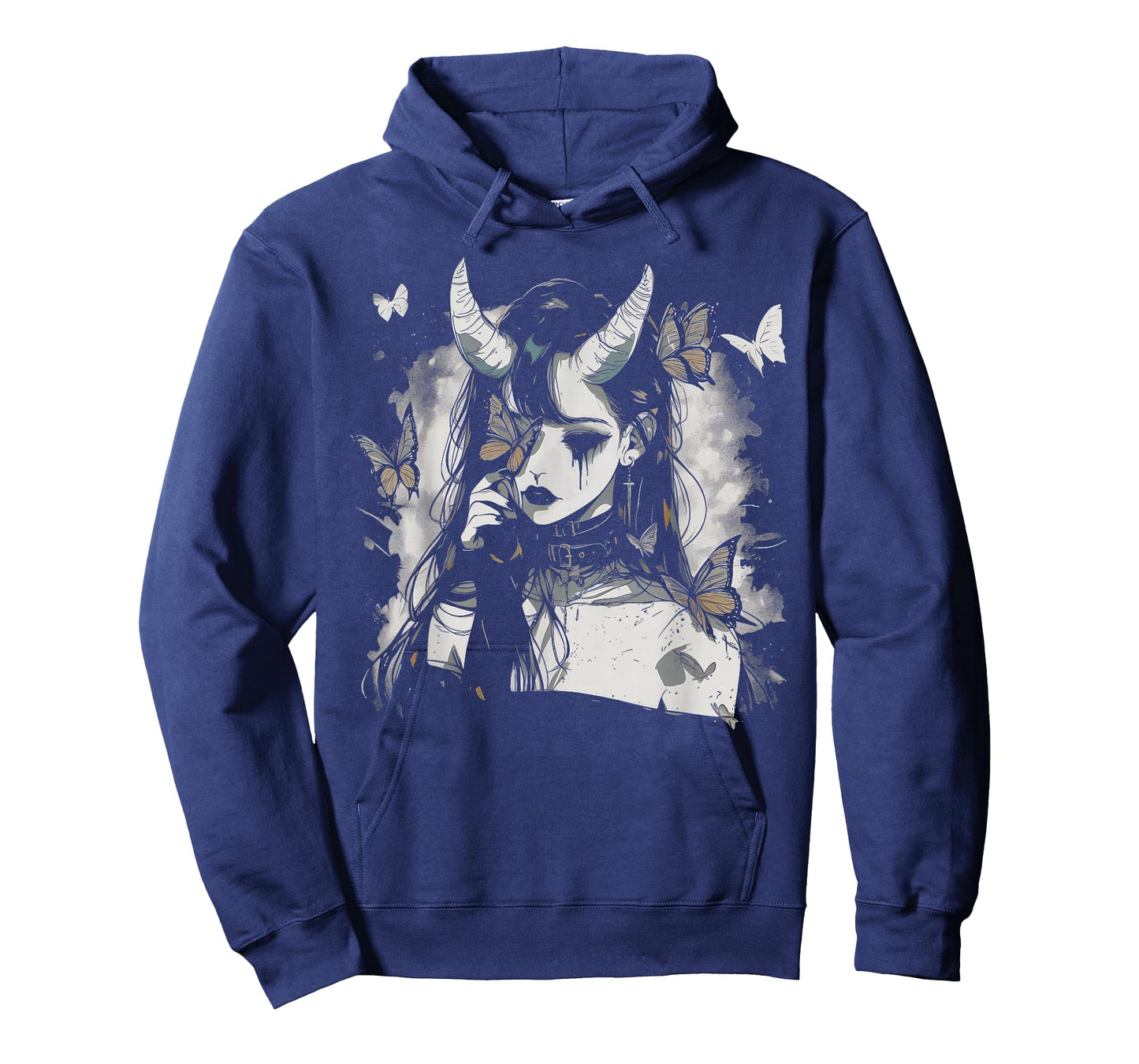 Butterfly Girl Sad Goth Anime Alt Alternative Art Aesthetic T-Shirt