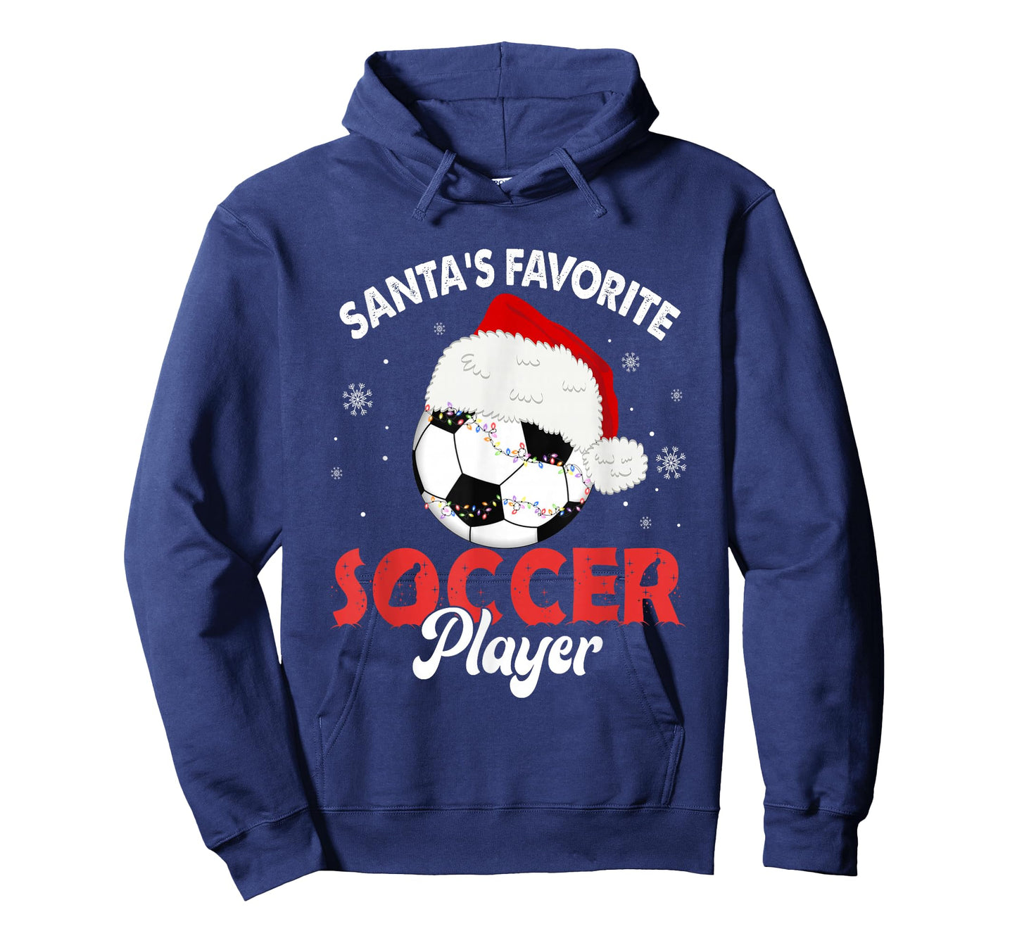 Santa's Favorite Soccer Player Christmas Pajamas Men Boys T-Shirt