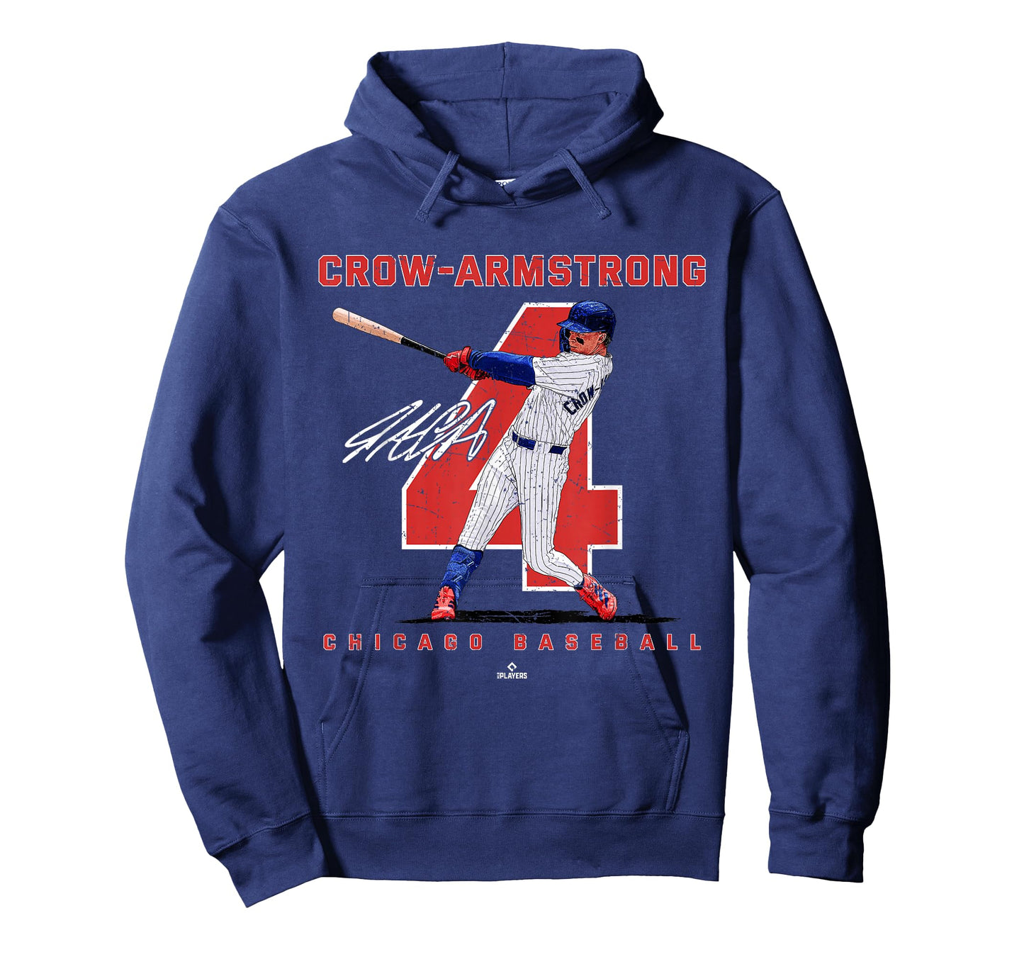 Number and Portrait Pete Crow Armstrong Chicago Baseba MLBPA T-Shirt