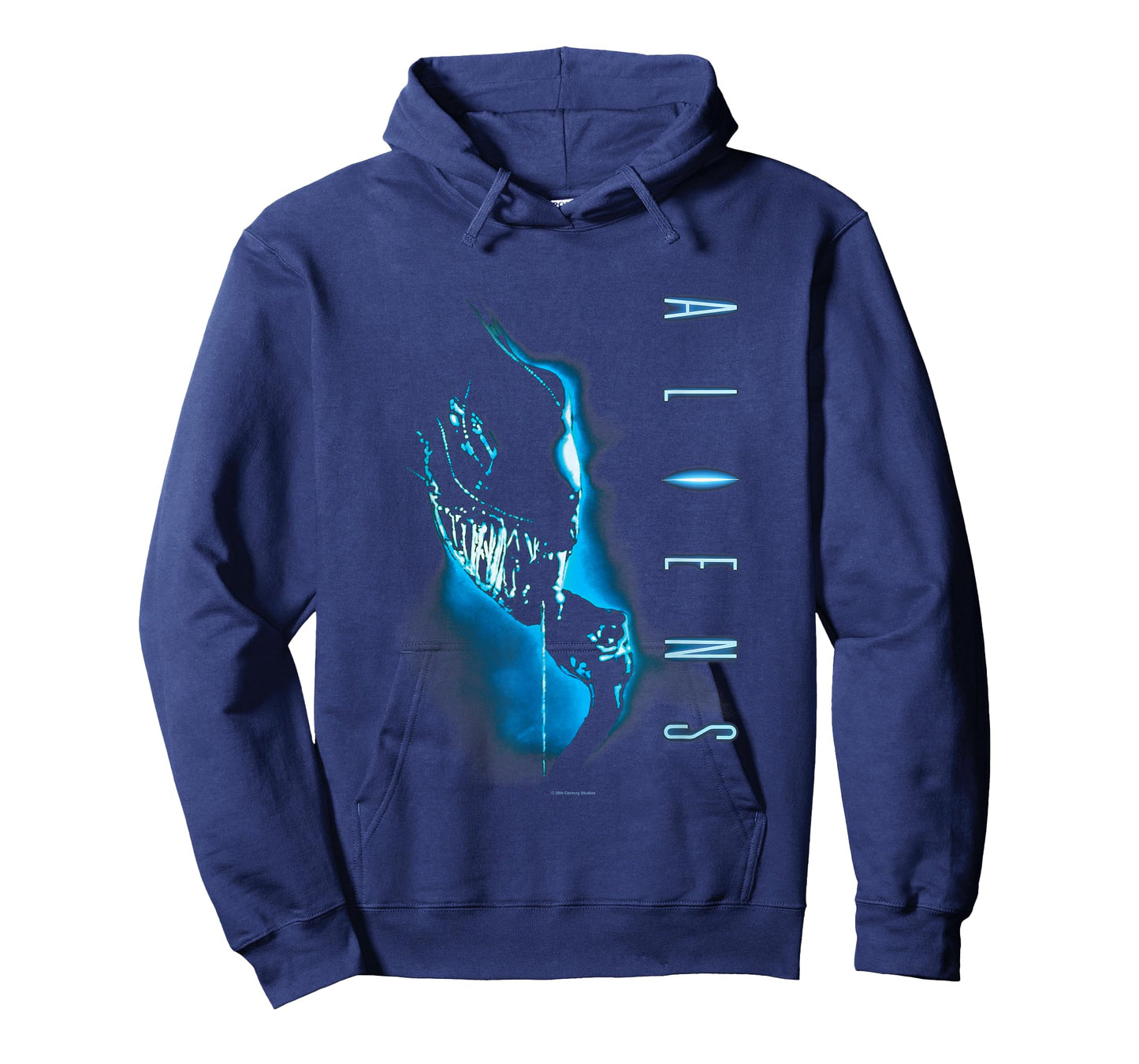 Aliens Iconic Xenomorph Silhouette Neon Big Chest Poster T-Shirt