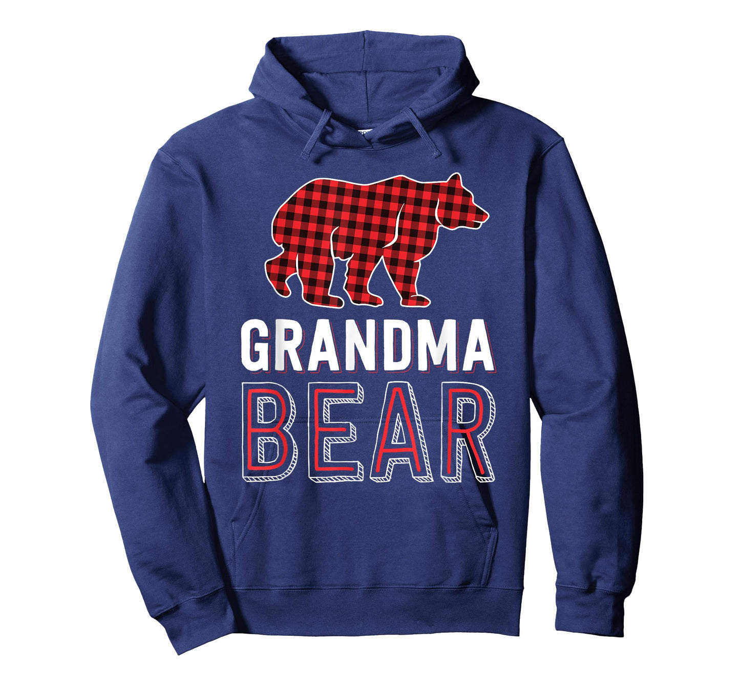 Grandma Bear Red Buffalo Plaid Matching Family Christmas T-Shirt