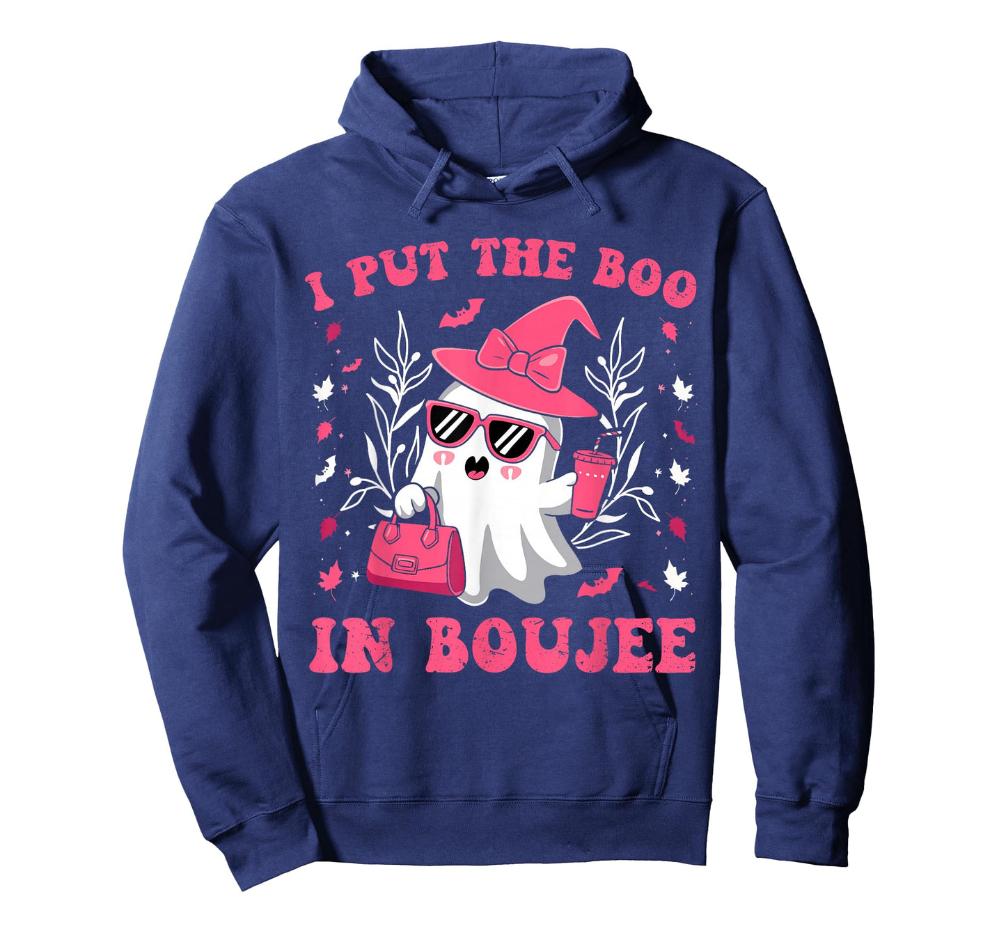 Boujee Boo JEE Spooky Ghost Pink Halloween Pumpkin T-Shirt