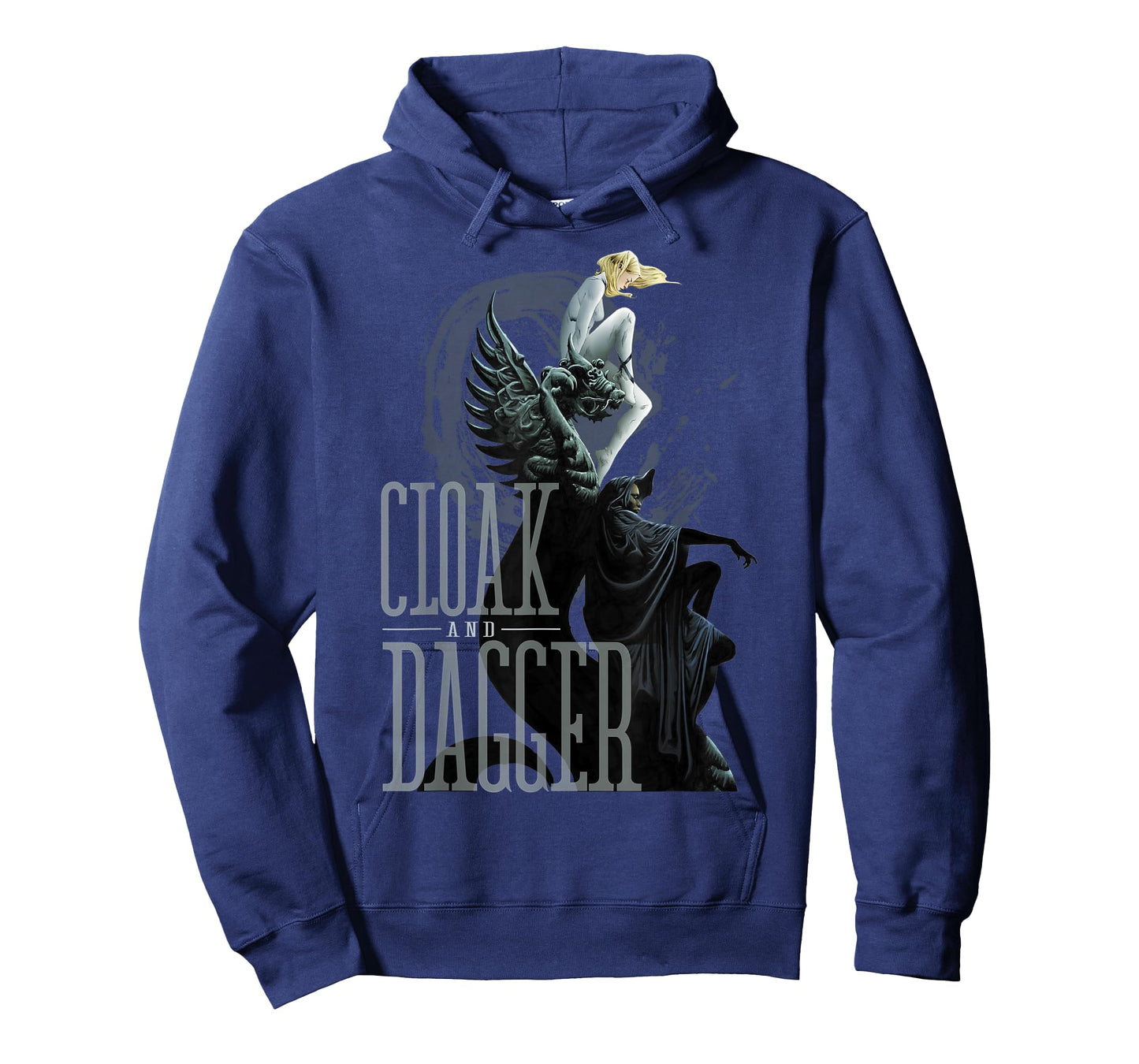 Marvel Cloak & Dagger Dragon Statue Graphic T-Shirt T-Shirt