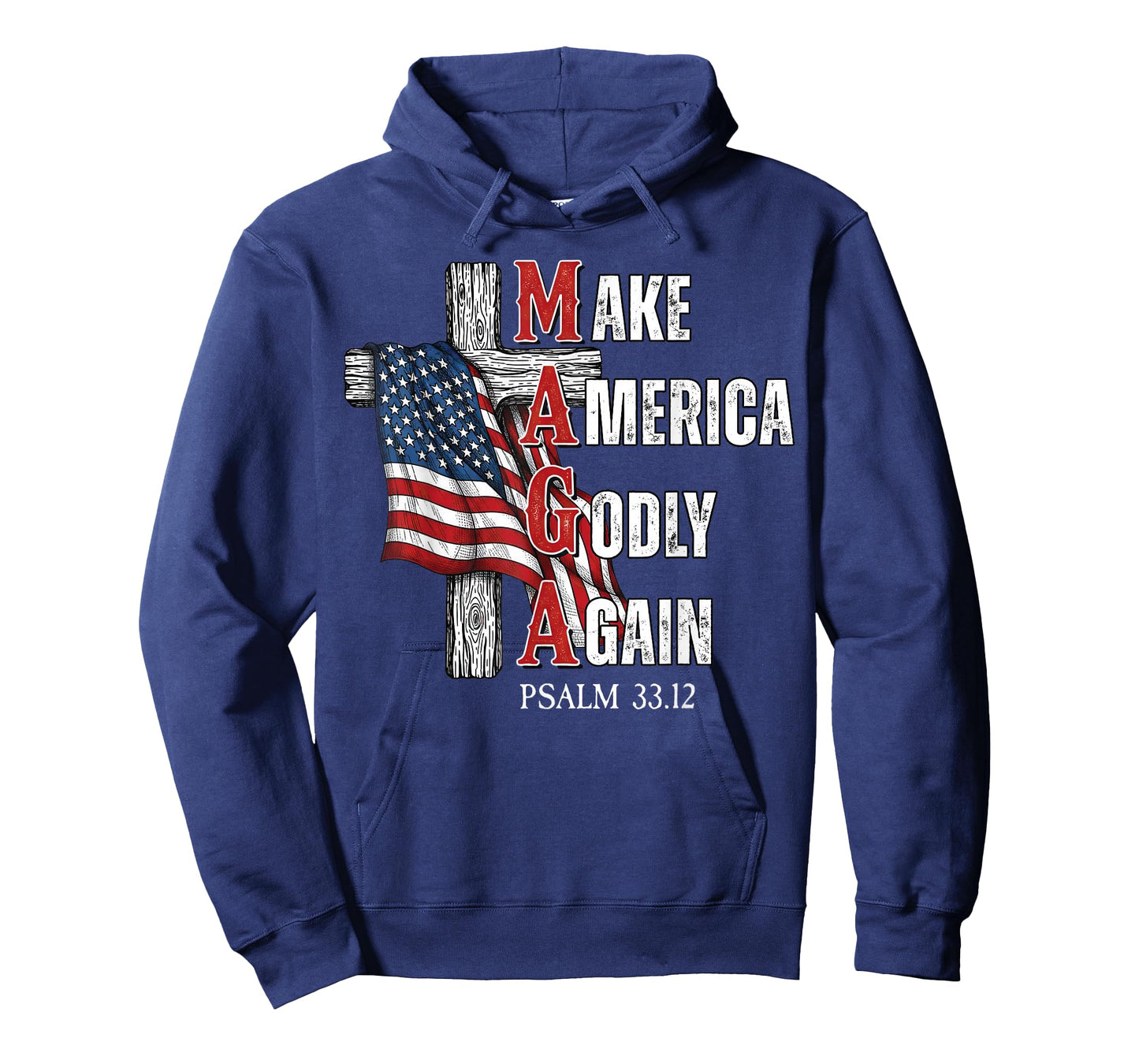 Jesus Make America Godly Again American Patriot Christian T-Shirt