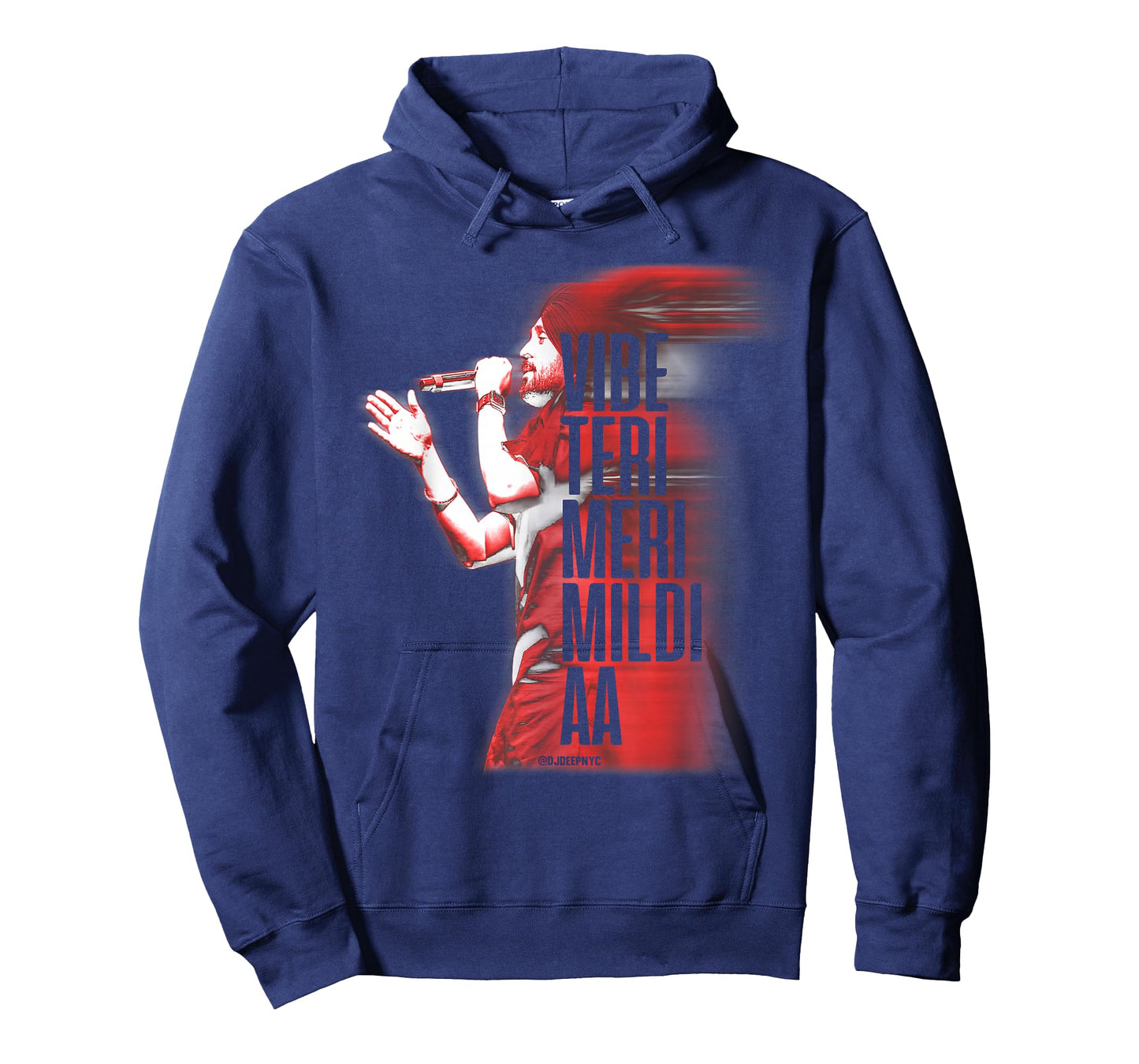 DJ DEEP NYC Vibe Teri Meri Mildi Aa | Desi Apparel | DILJIT T-Shirt, Small, Black