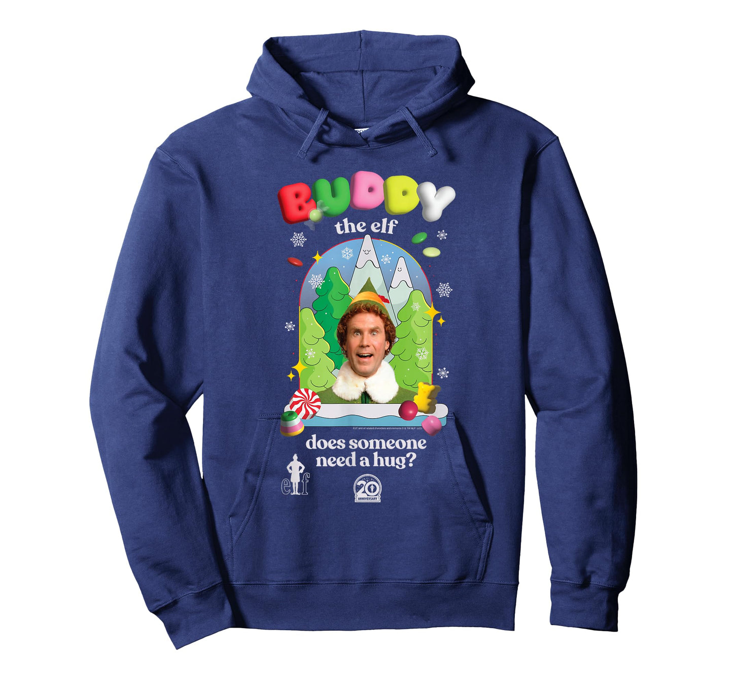 Elf Candy Colored Buddy The Elf Need a Hug Christmas Movie T-Shirt