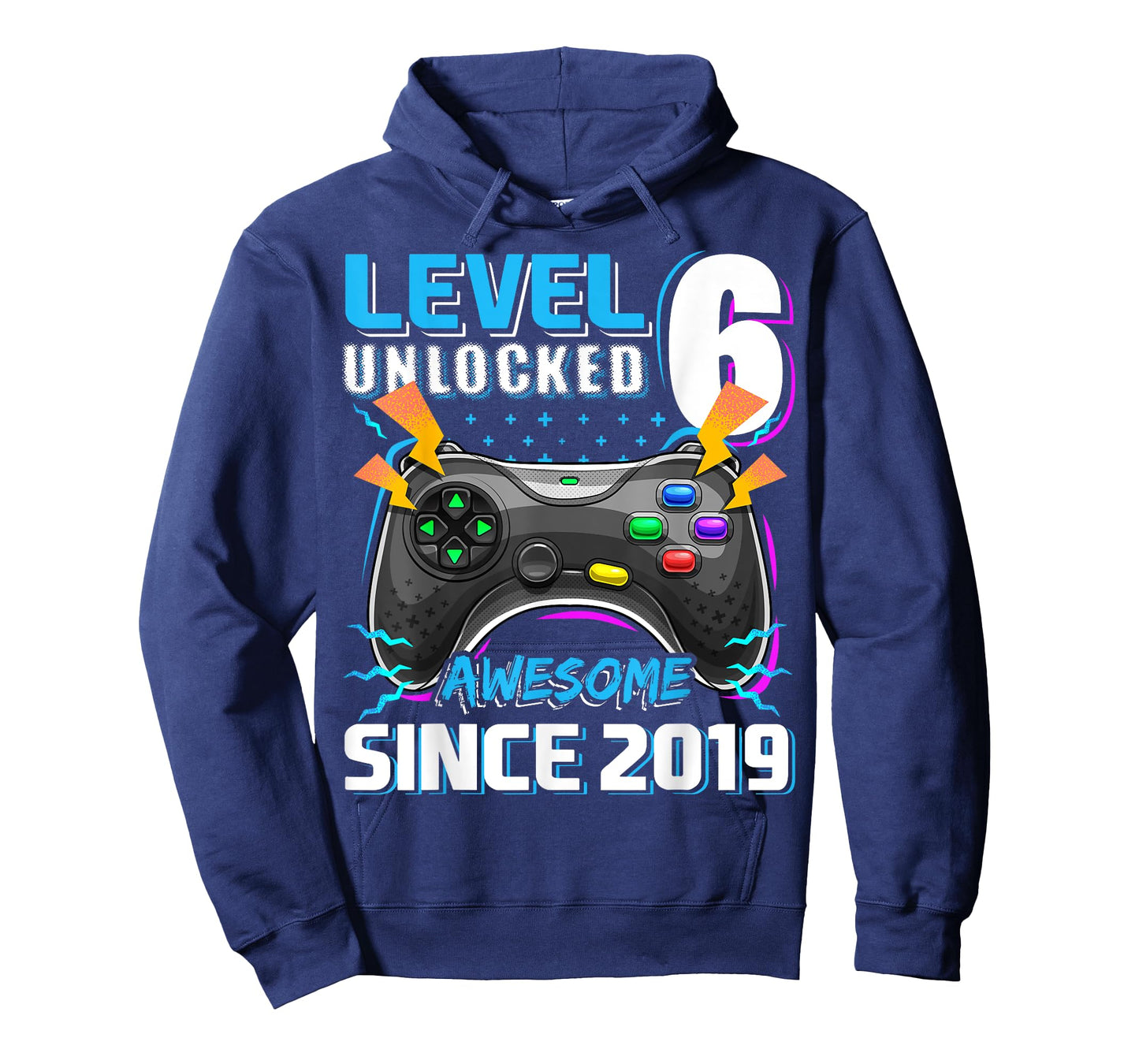6th Birthday Boy Level 6 Gamer 6 Year Video Game Party T-Shirt