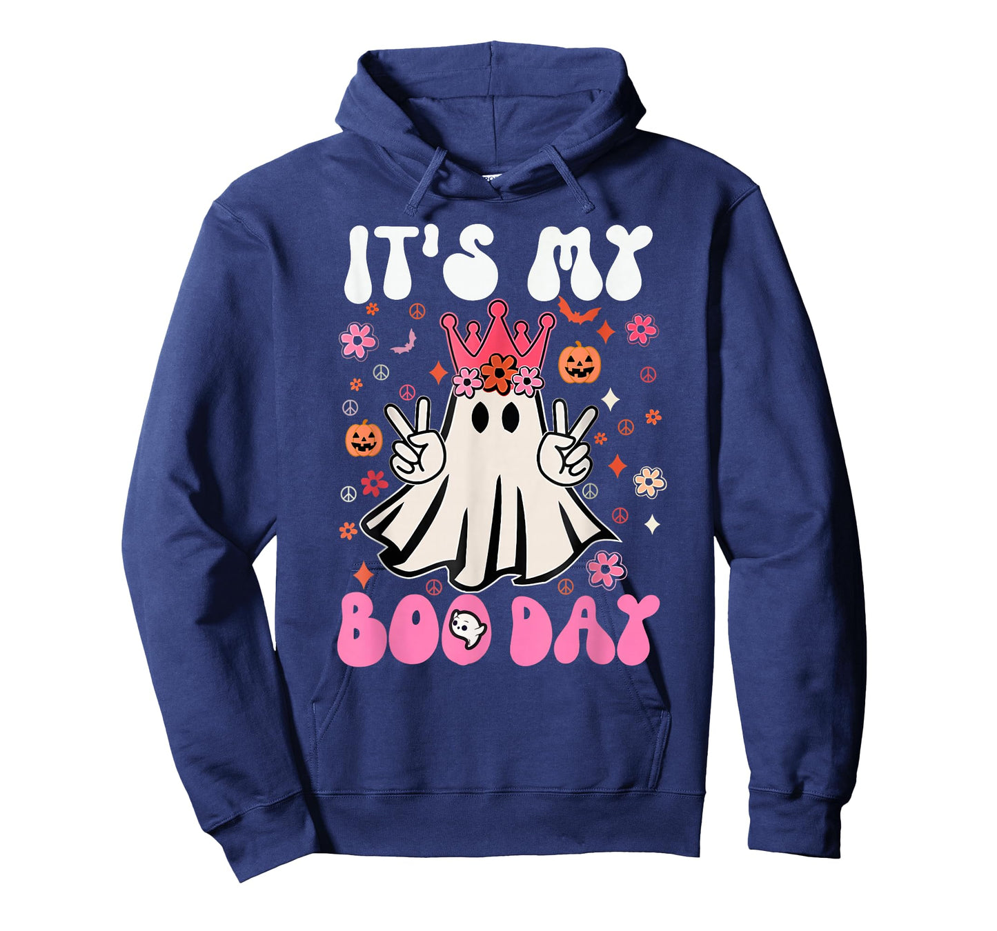 Its My Boo Day Cute Ghost Halloween Birthday Boys Girls Kids T-Shirt
