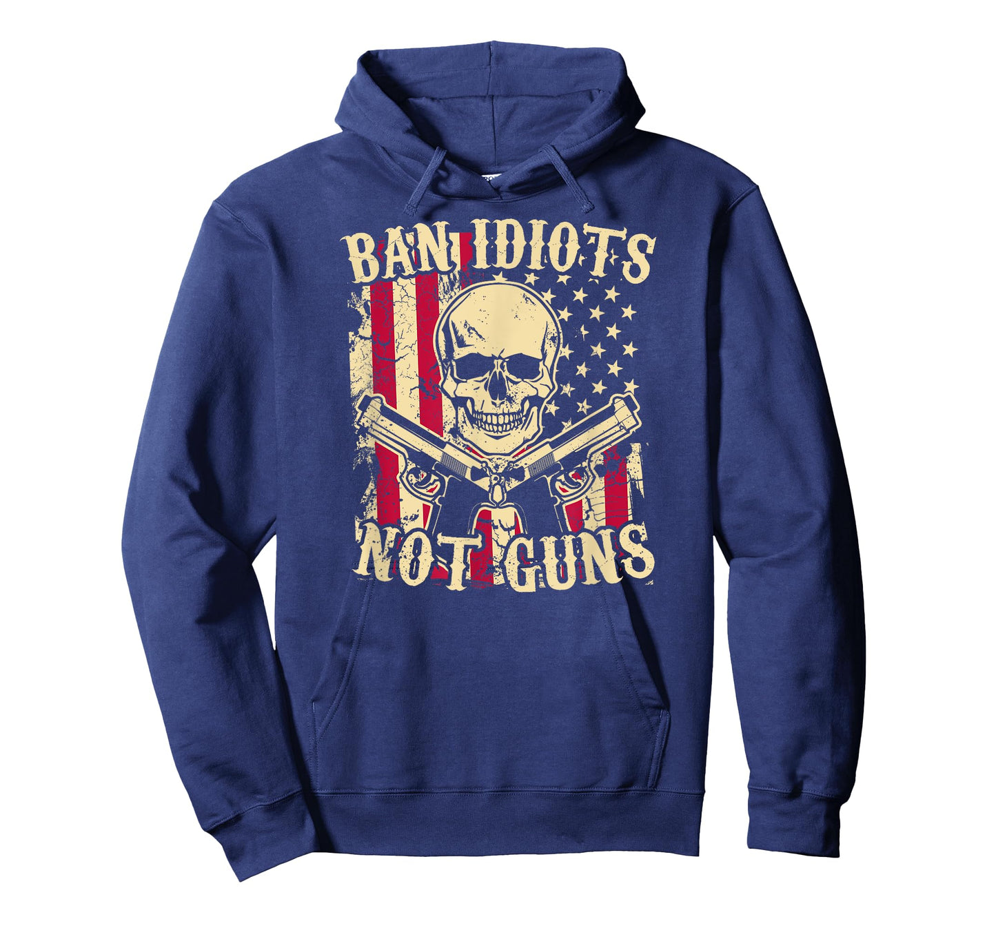 Ban Idiots Not Guns Funny Pro 2A Second Amendment Gun Rights T-Shirt