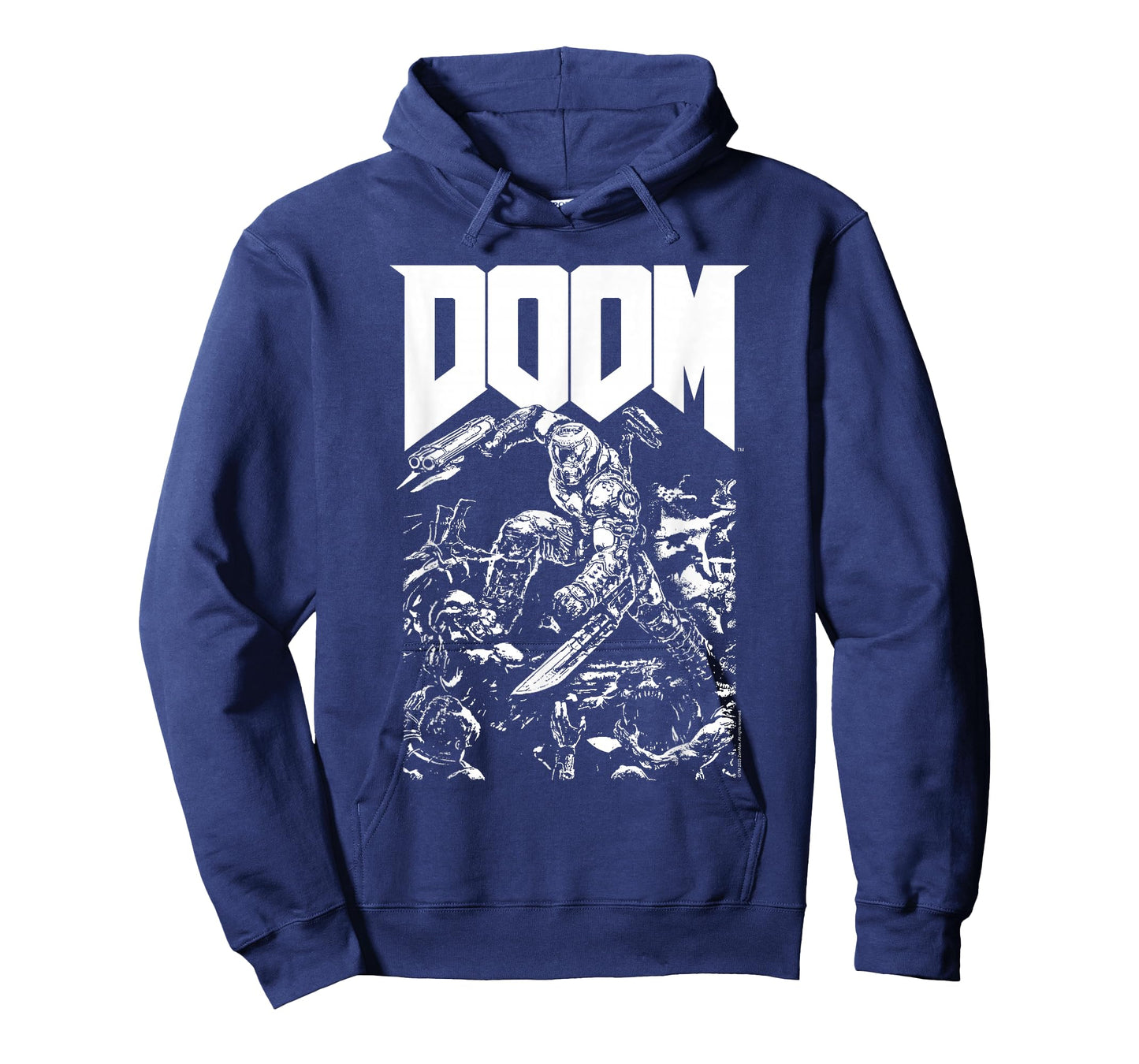 Doom Baron Pixelated Character with Logo Video Game T-Shirt