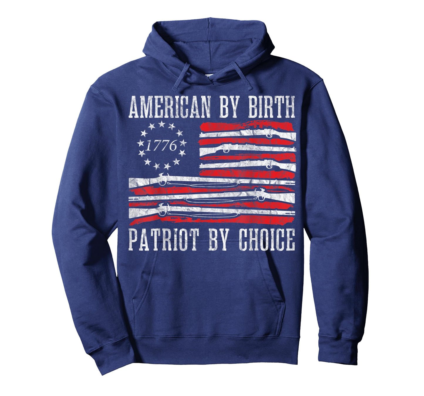 American By Birth Patriot By Choice Vintage American Flag Women Men T-Shirt