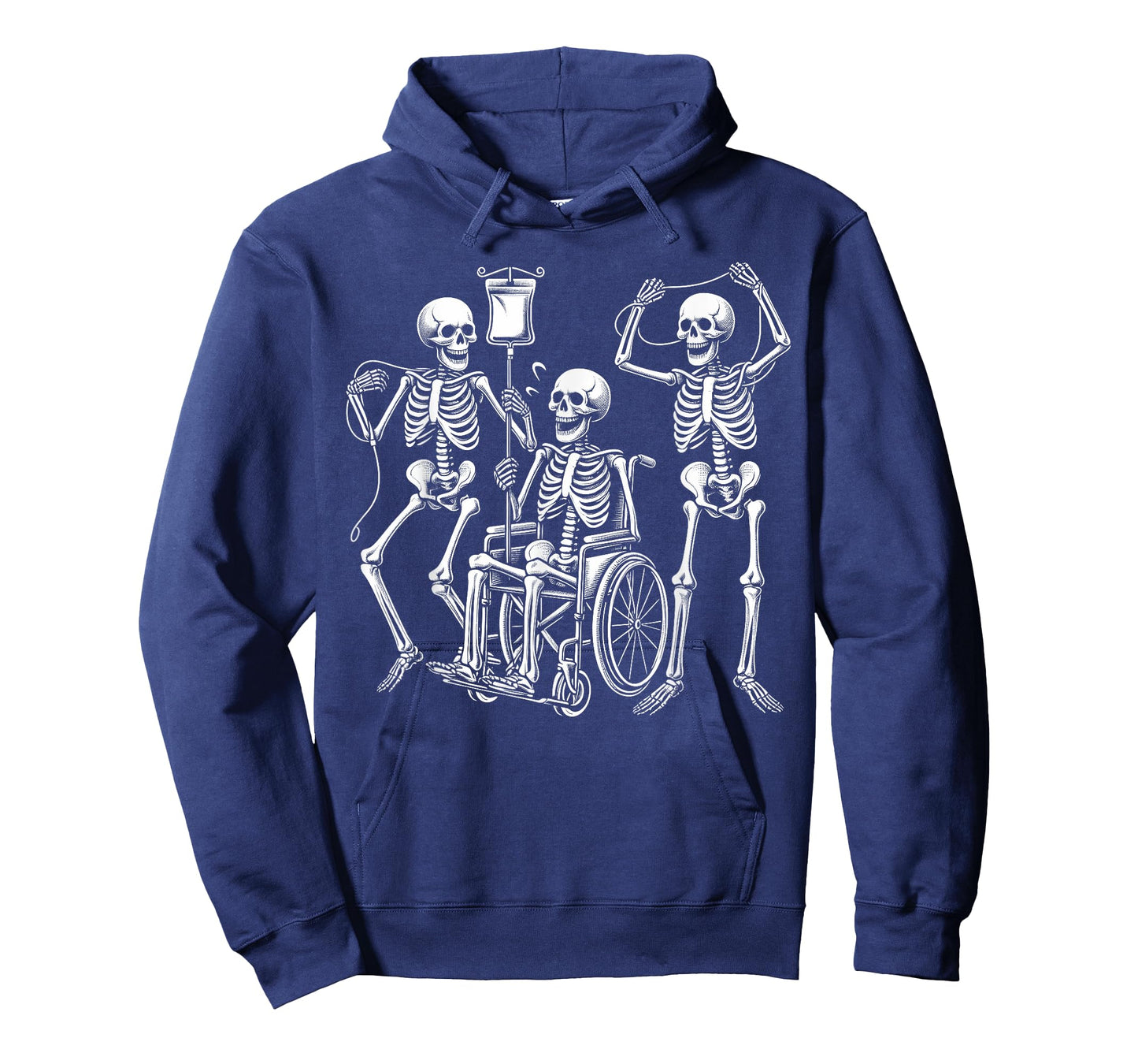 Nurse Skeletons Funny Halloween Hospital Healthcare Crew T-Shirt