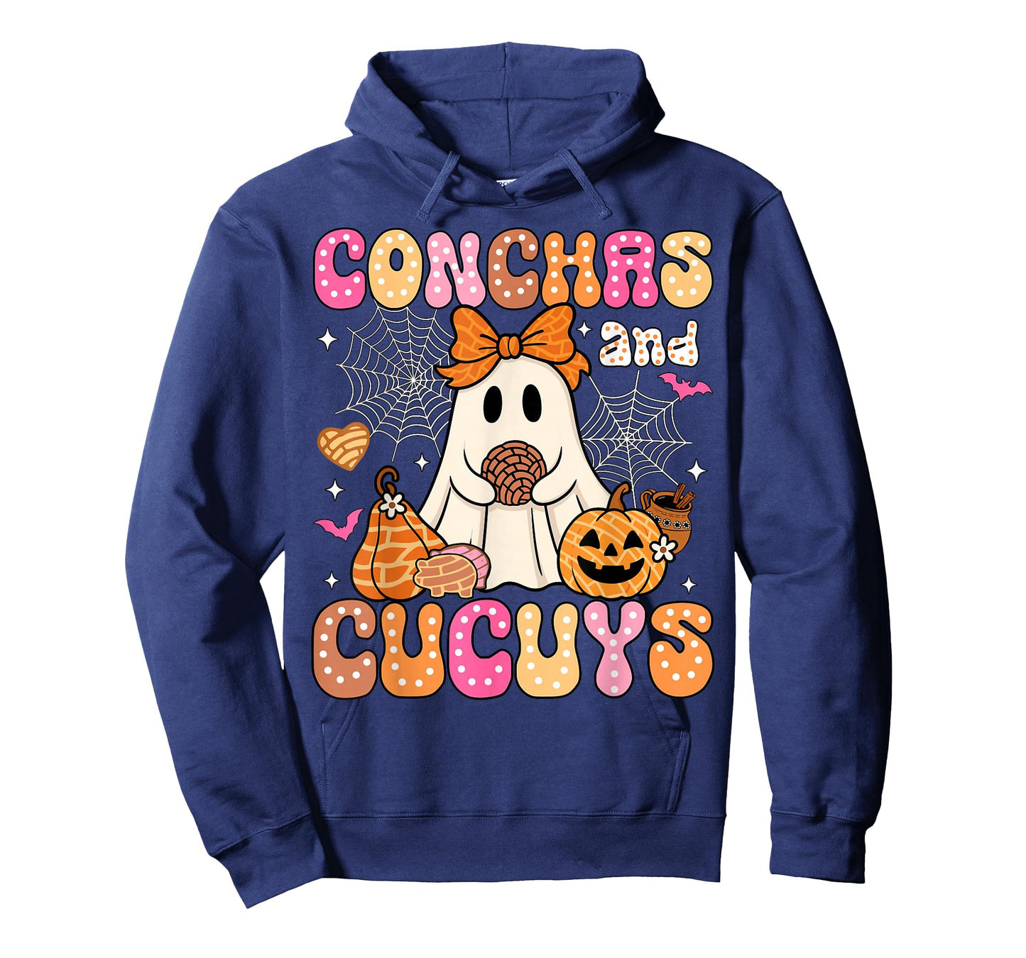 Cute Conchas and Cucuys Ghost Funny Mexican Halloween Ghost T-Shirt