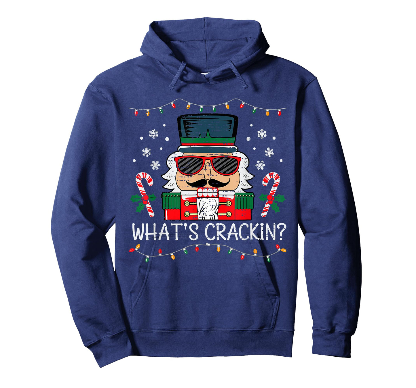 Christmas Nutcracker Whats Crackin Funny Xmas Men Women Kids T-Shirt