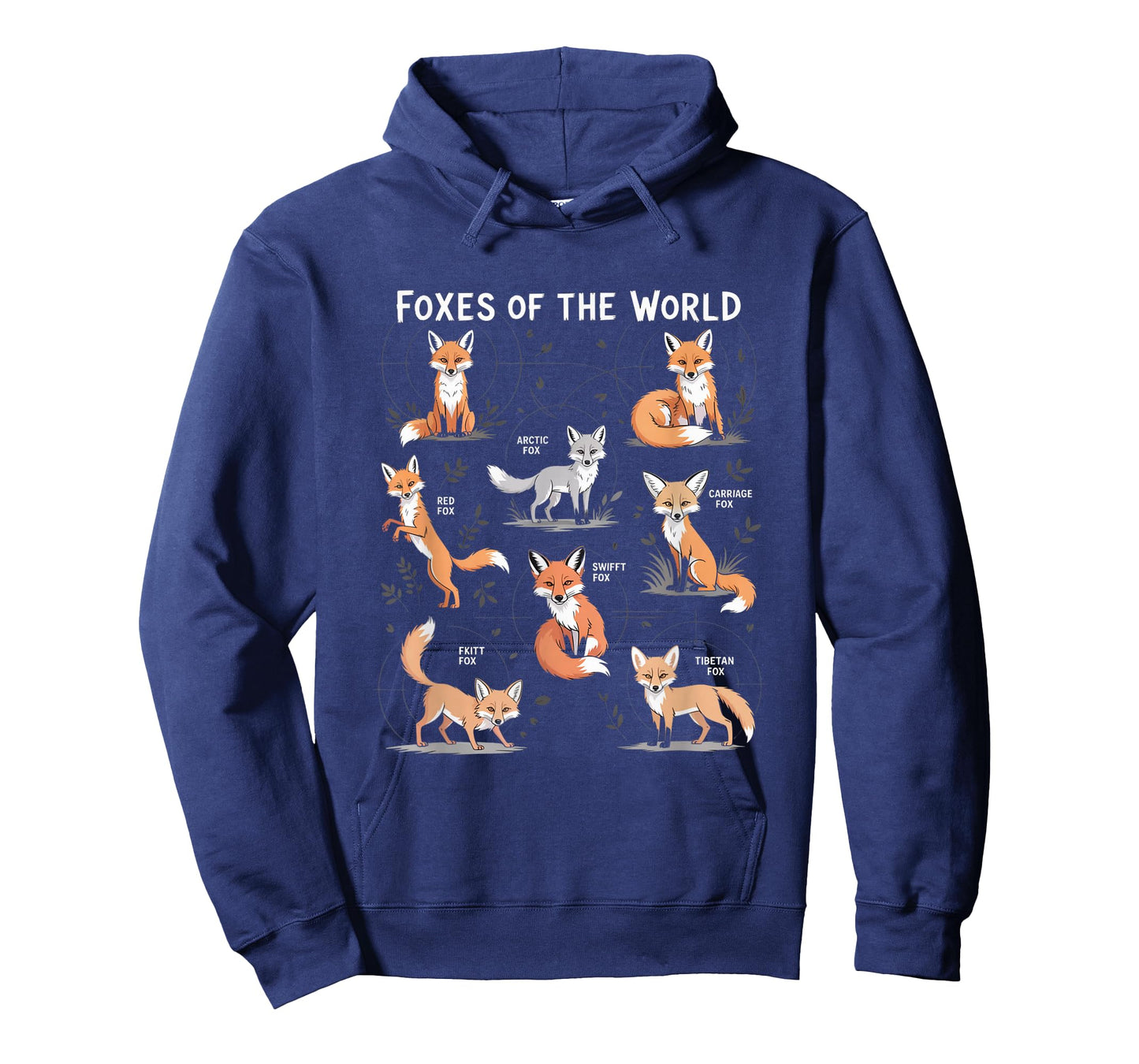 Foxes Of The World Funny Animal girl and men T-Shirt