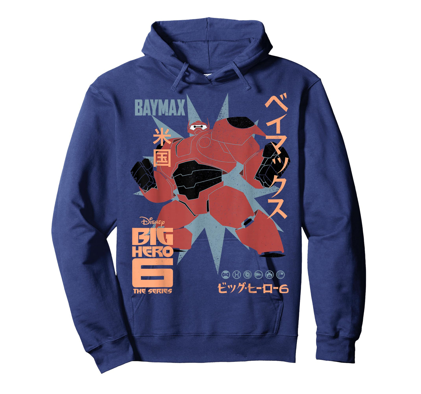 Disney Big Hero 6 TV Series Baymax Poster Graphic T-Shirt T-Shirt