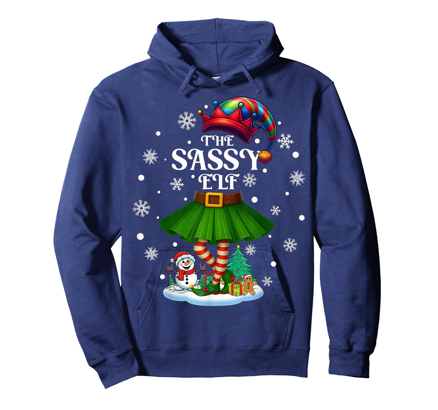 Sassy Elf Squad Xmas Women Girls Mom Christmas Family T-Shirt