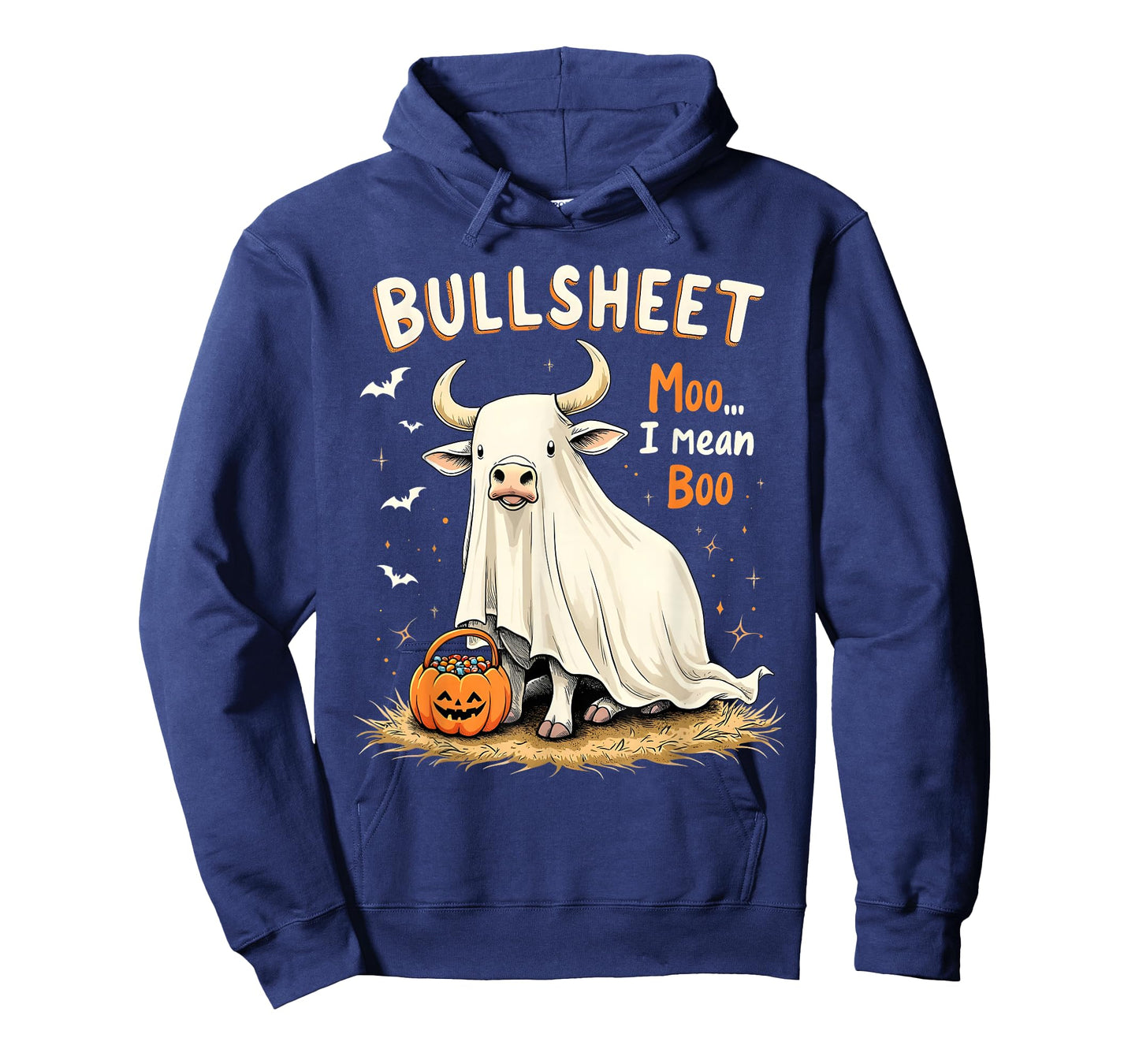 Bullsheet Cow Ghost Pun Funny Halloween Trick or Treat T-Shirt