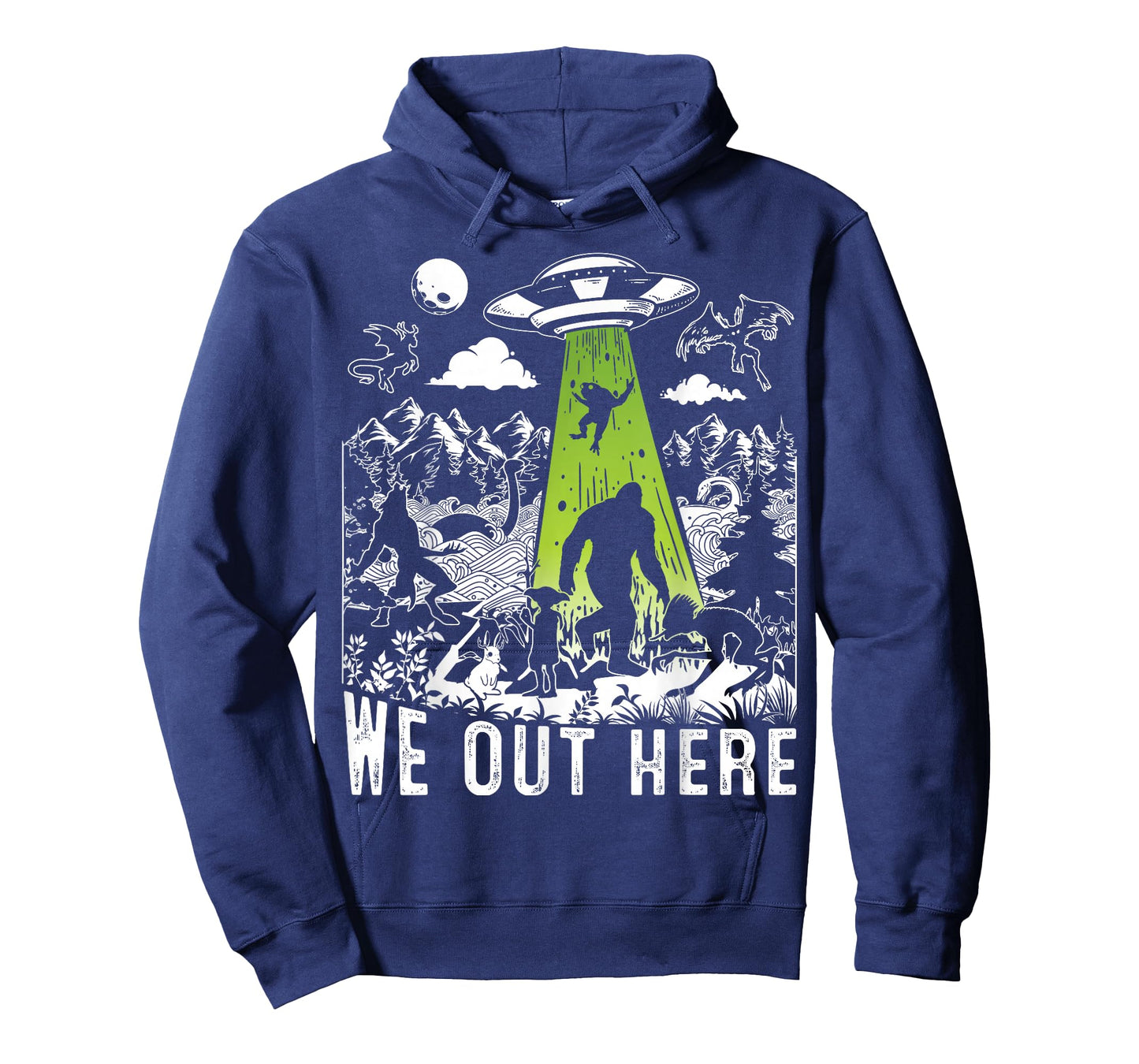 Mythical Creatures Abduction Vibrant Design of Local Legends T-Shirt
