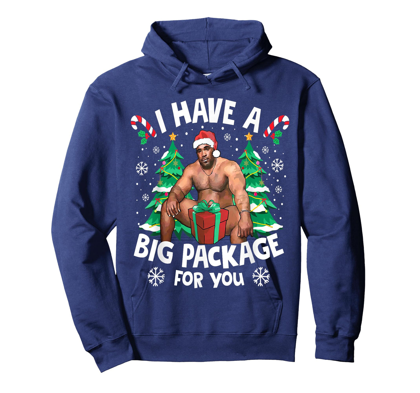 Christmas I Have A Big Package for You Naughty Big Black Guy T-Shirt