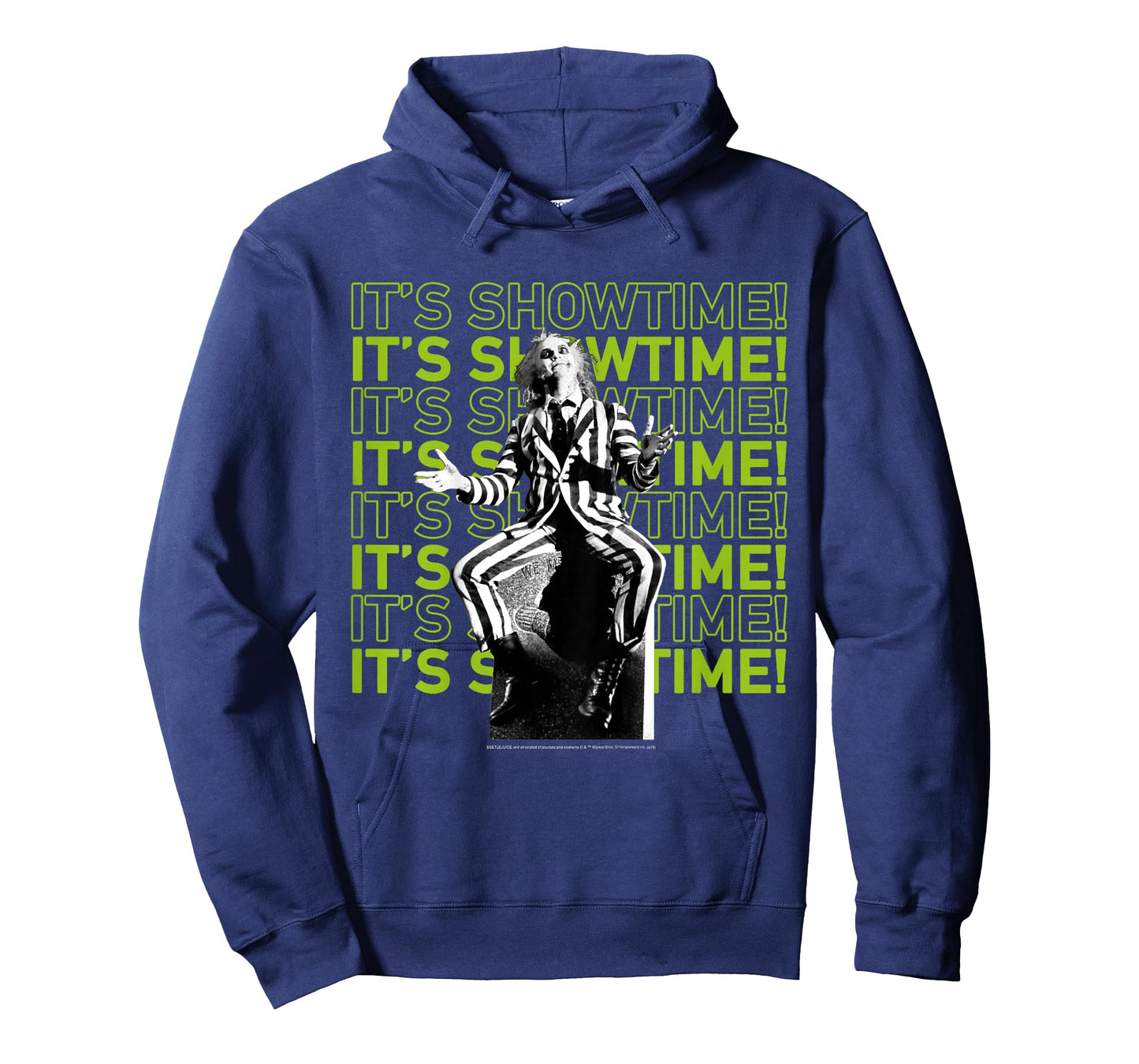 Kids Beetlejuice It's Showtime Text Stack T-Shirt