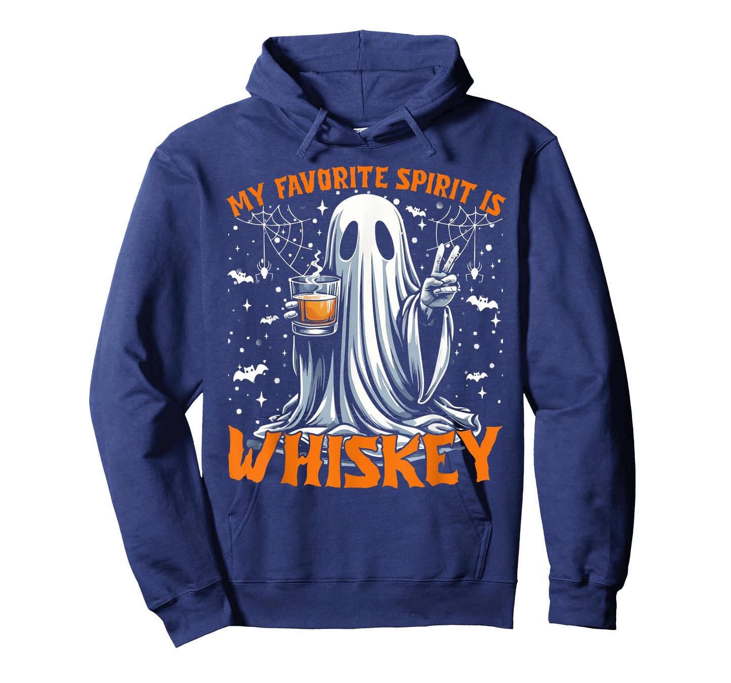 Funny Ghost Halloween My Favorite Spirit Is Whiskey Men T-Shirt