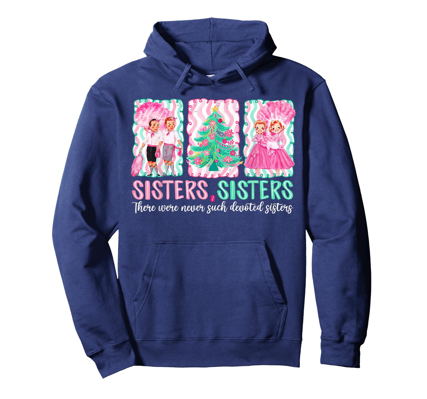 Devoted Sisters Merry Christmas White Xmas Pajamas Holiday T-Shirt